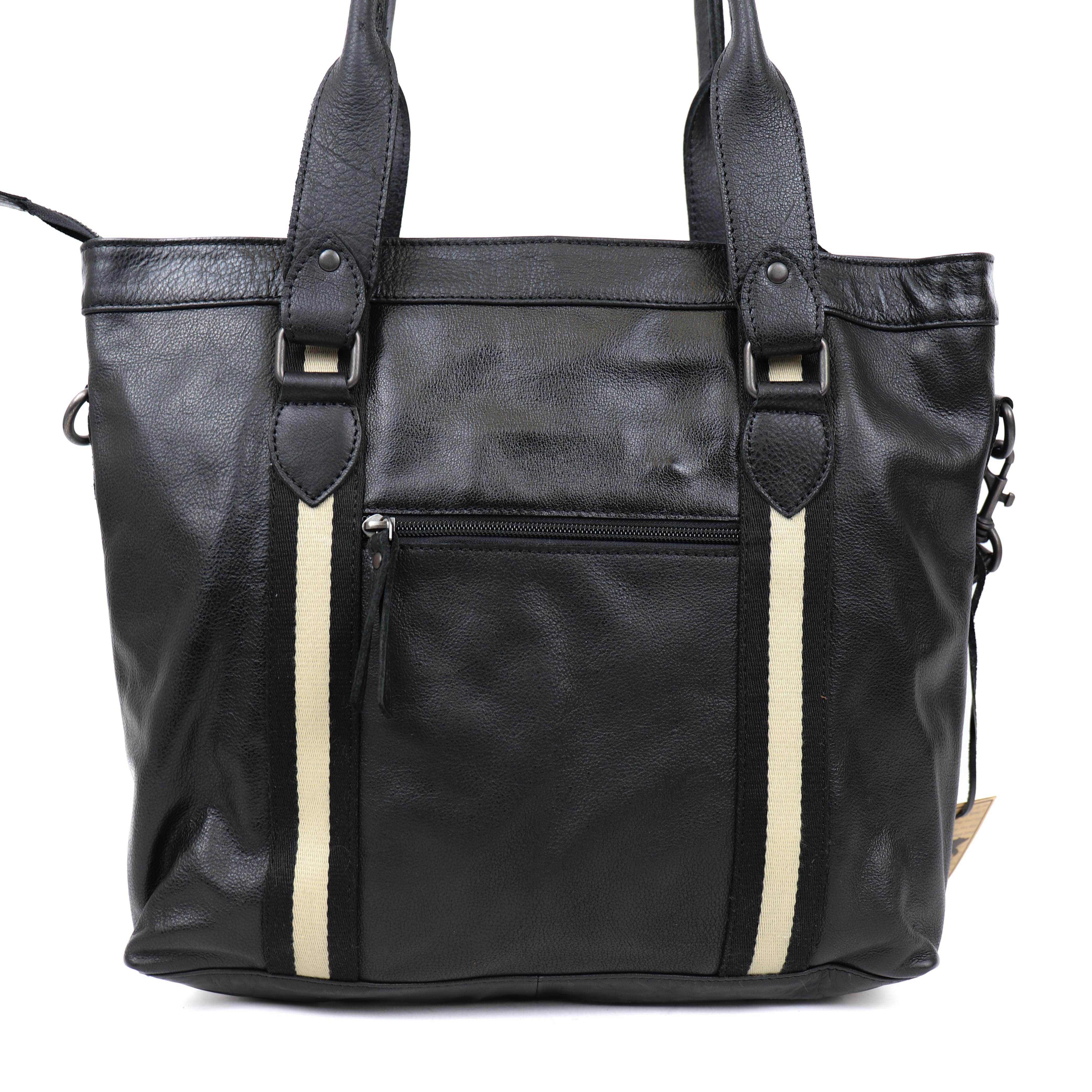 Hand-/schoudertas 'Tygo' zwart/stripe