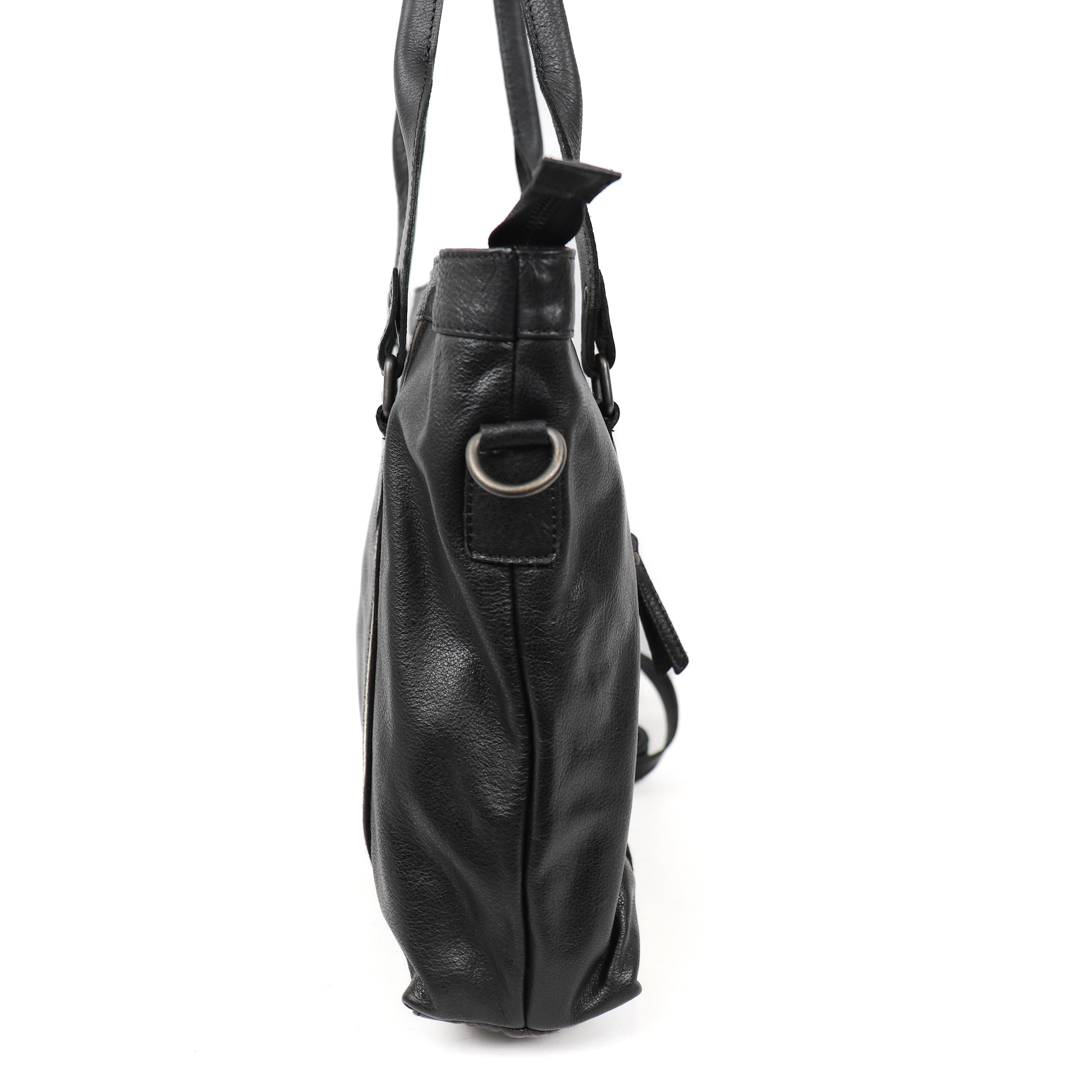 Hand-/schoudertas 'Tygo' zwart/stripe