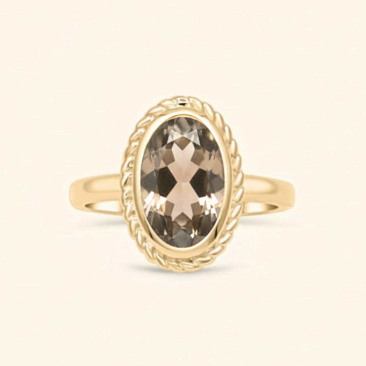 Luna Light brown ring