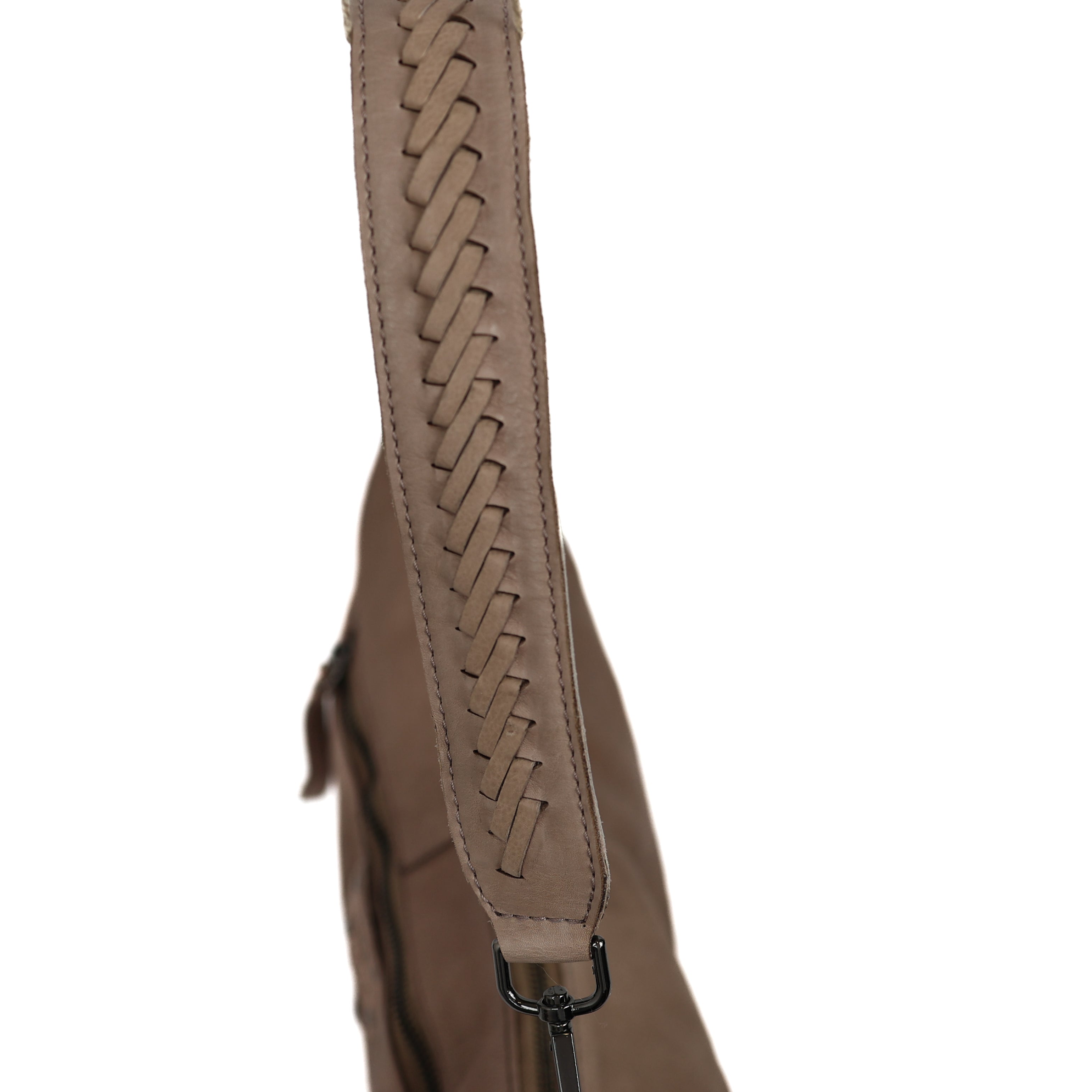 Medium sized pouch bag 'Ilse' taupe
