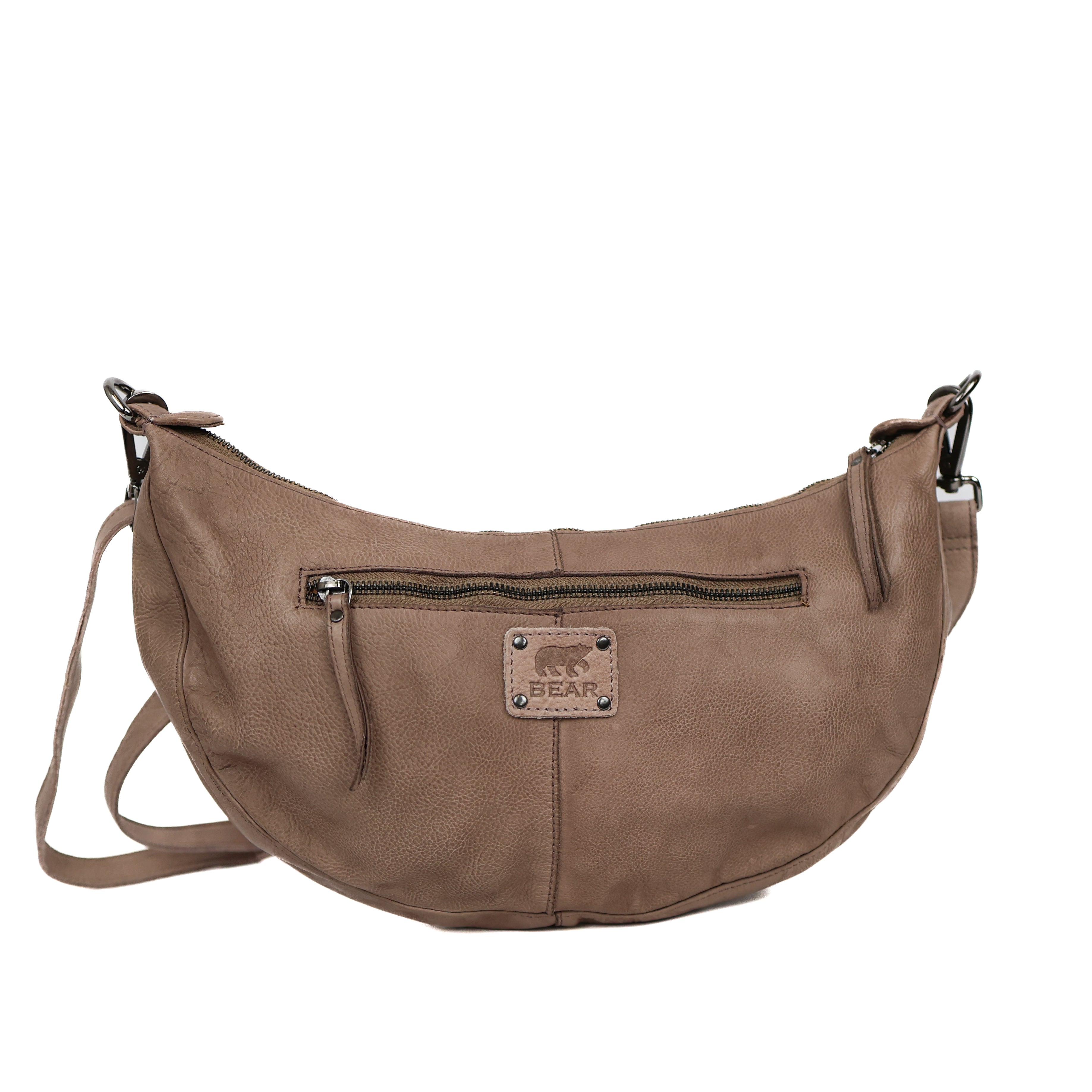 Medium sized pouch bag 'Ilse' taupe
