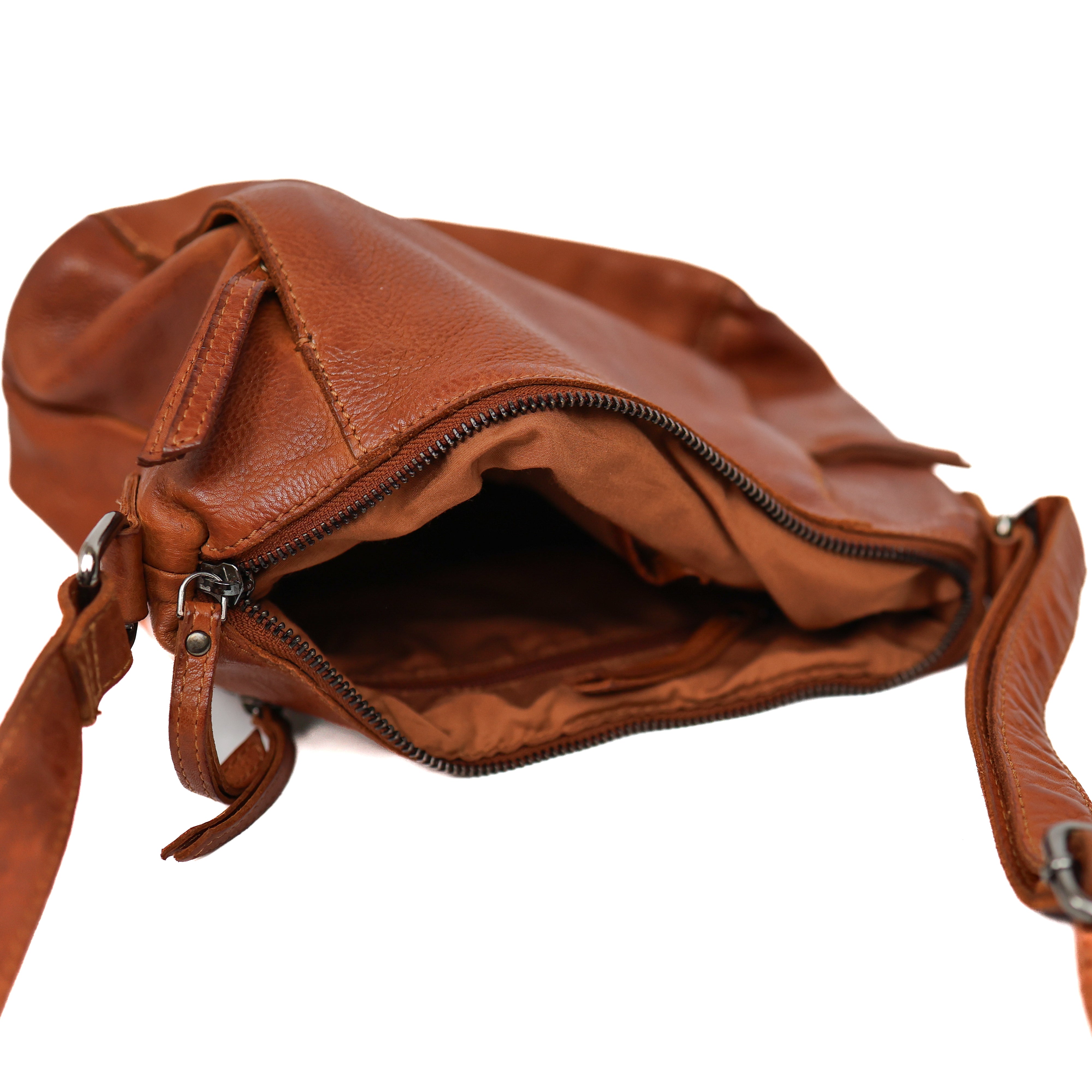 Schoudertas 'Stella' cognac