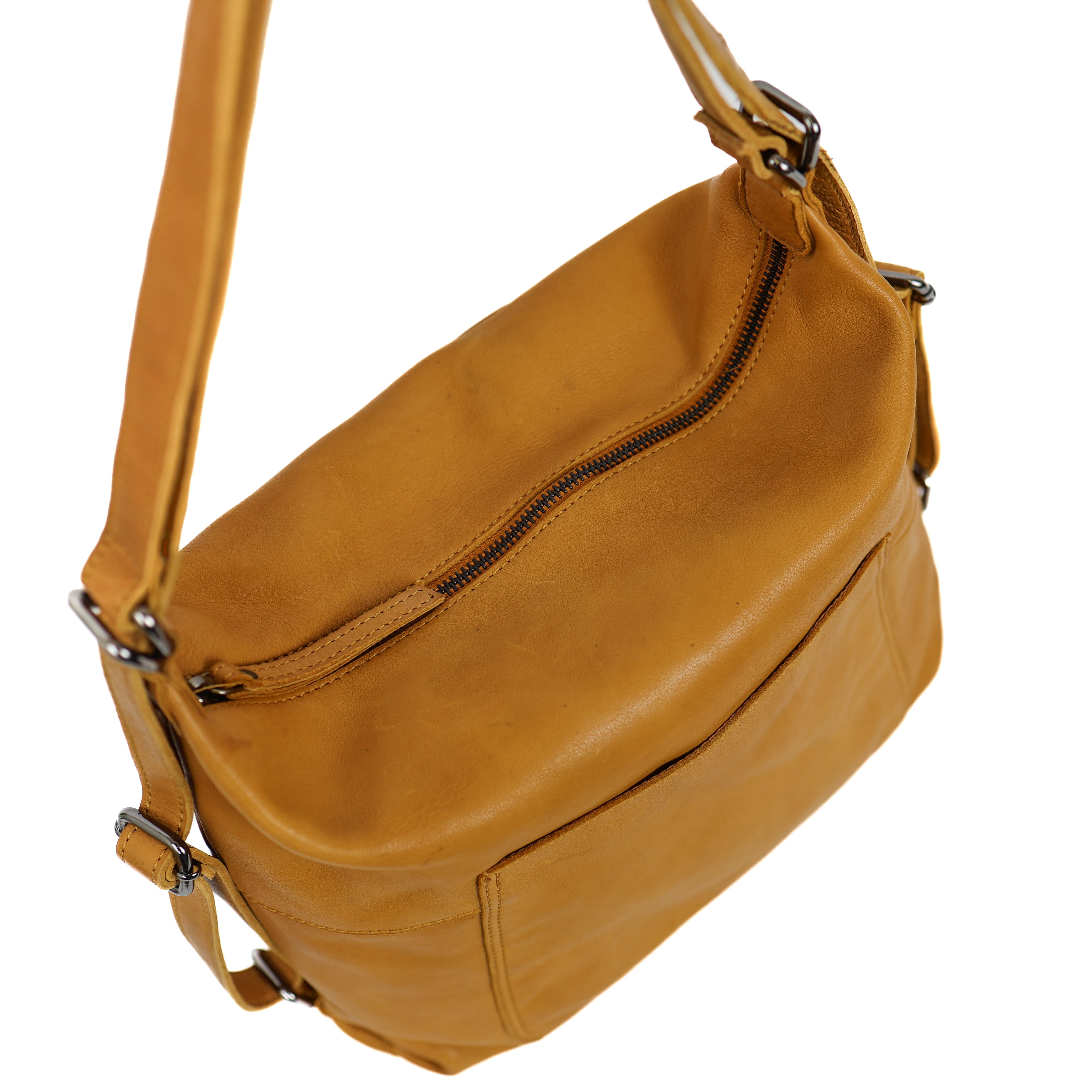 Backpack/handbag 'Veerle' yellow