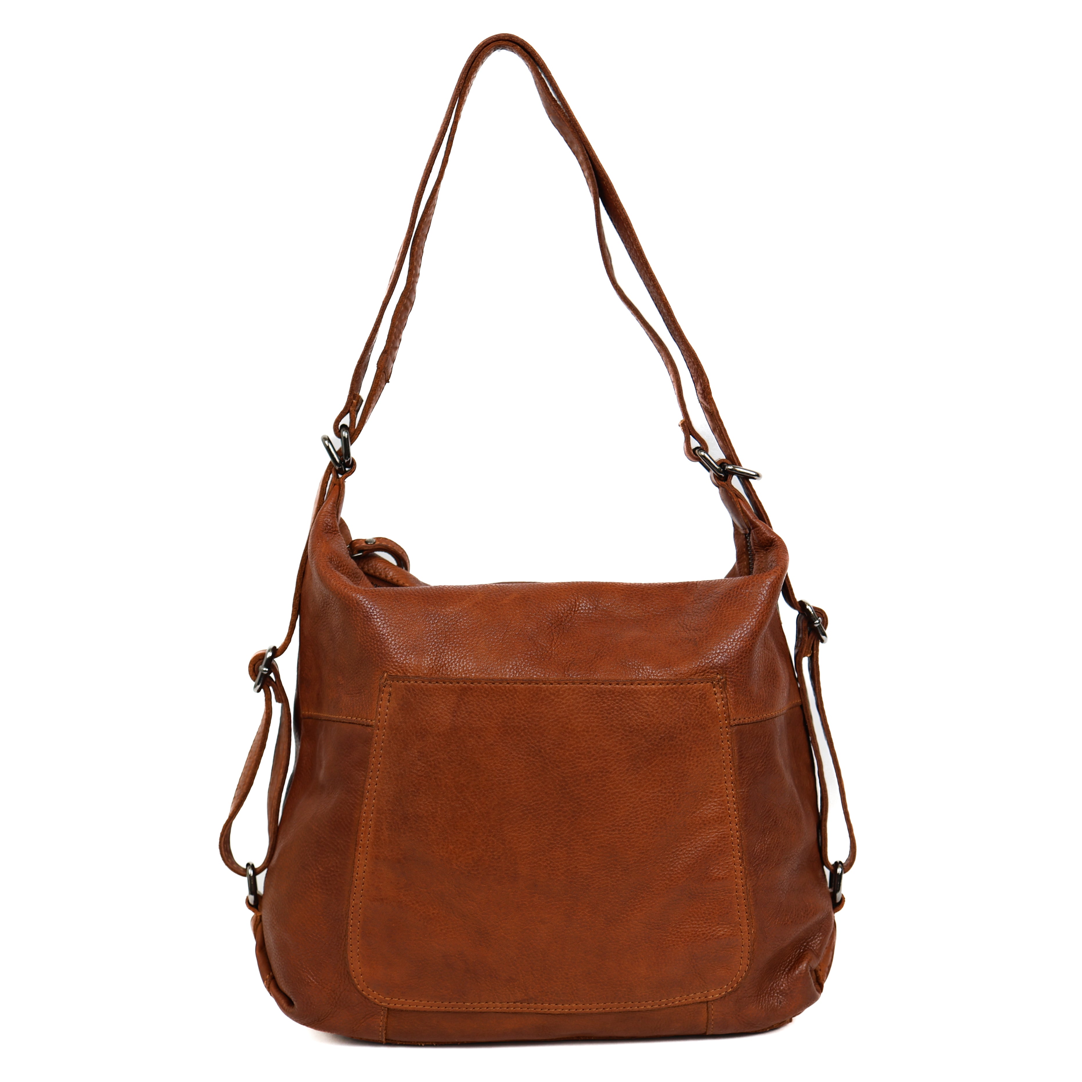 Rugzak/handtas 'Veerle' cognac