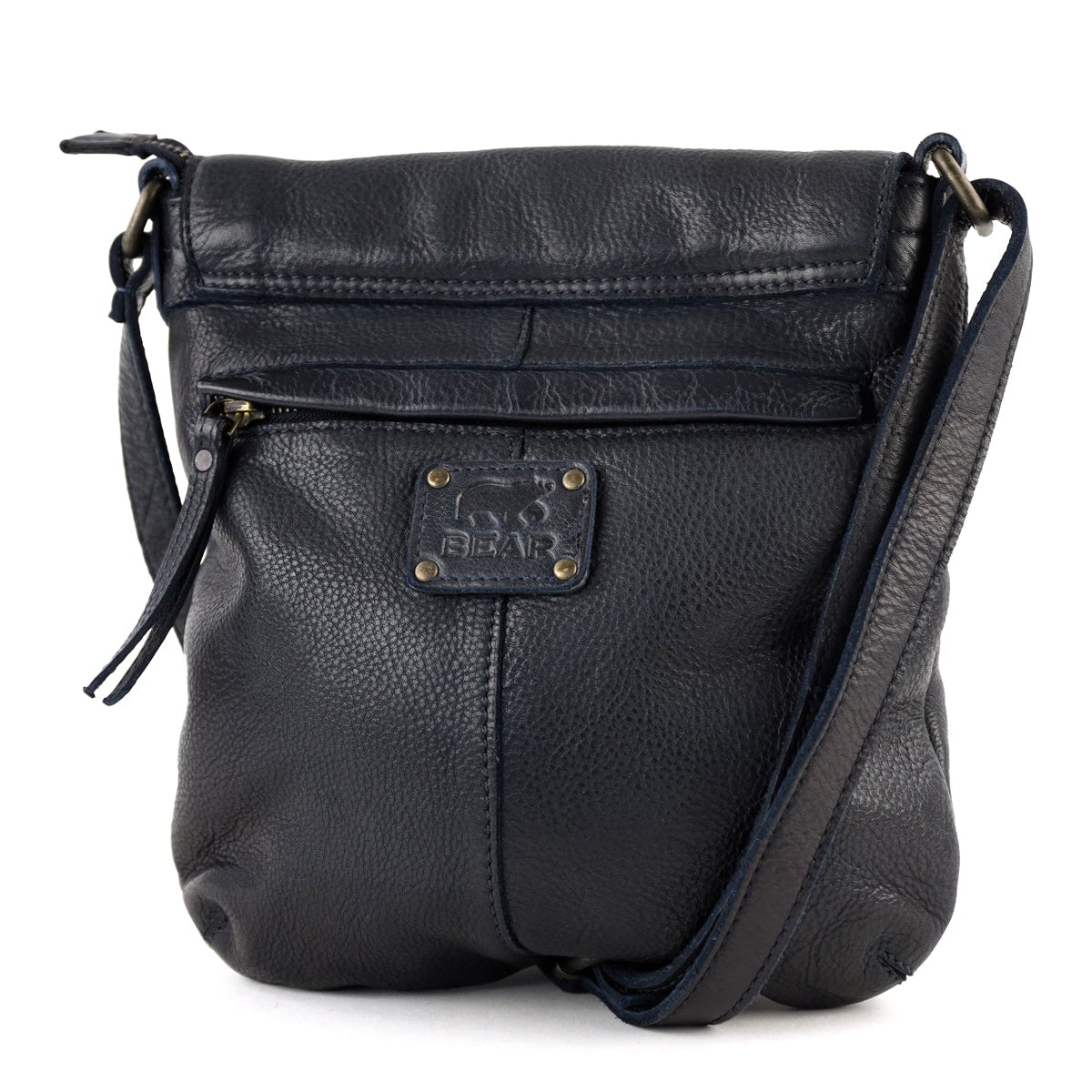 Shoulder bag with flap 'Jip' navy