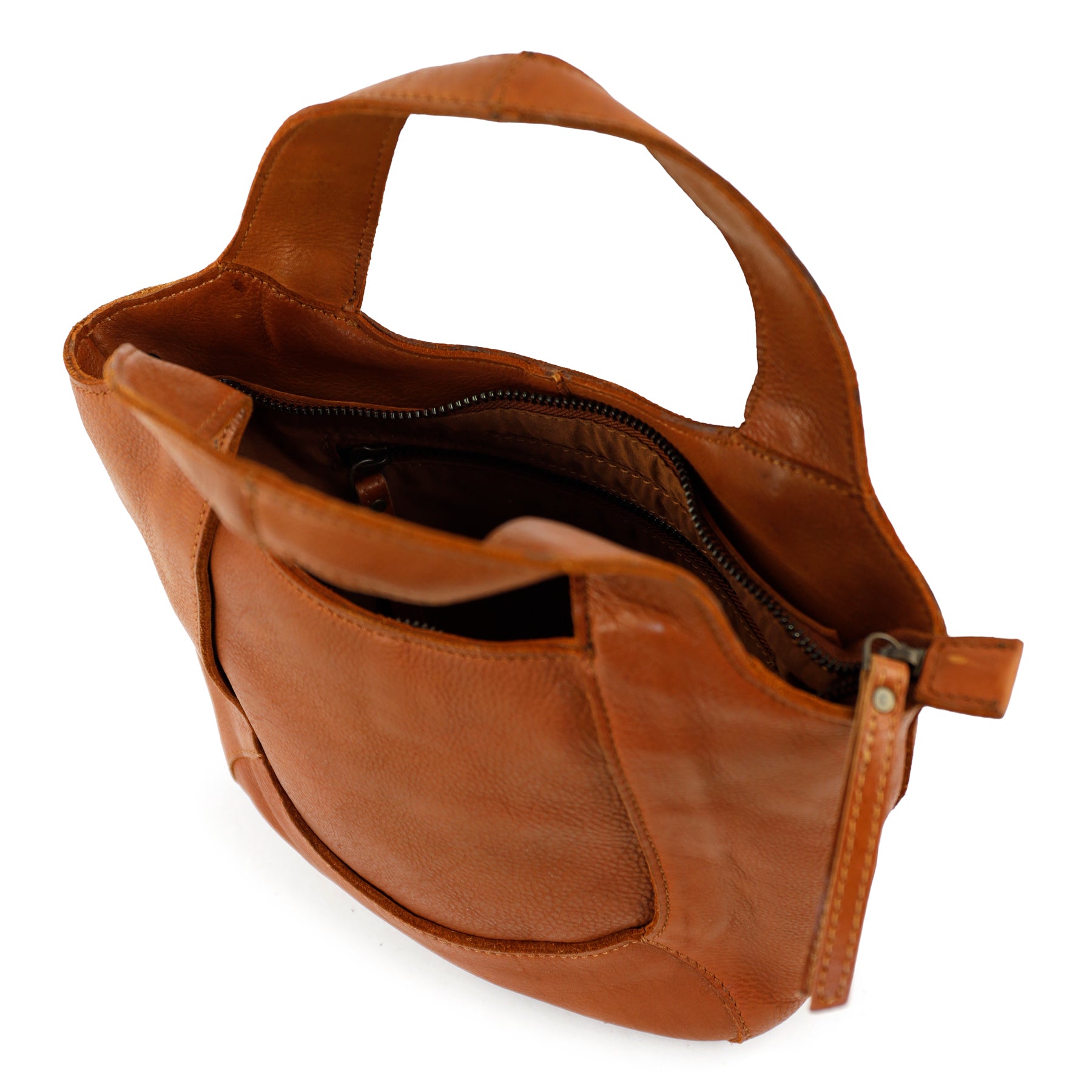 Klein hand-/schoudertasje 'Carol' cognac