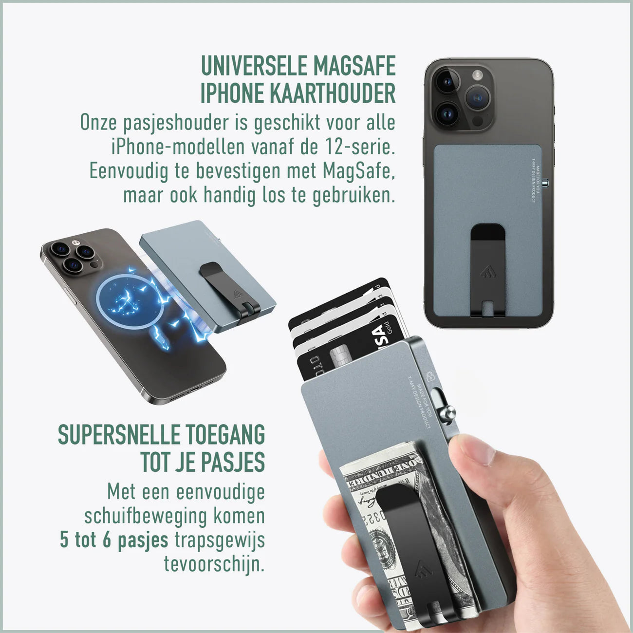 Card Protector Aluminum Magsafe Money Clip