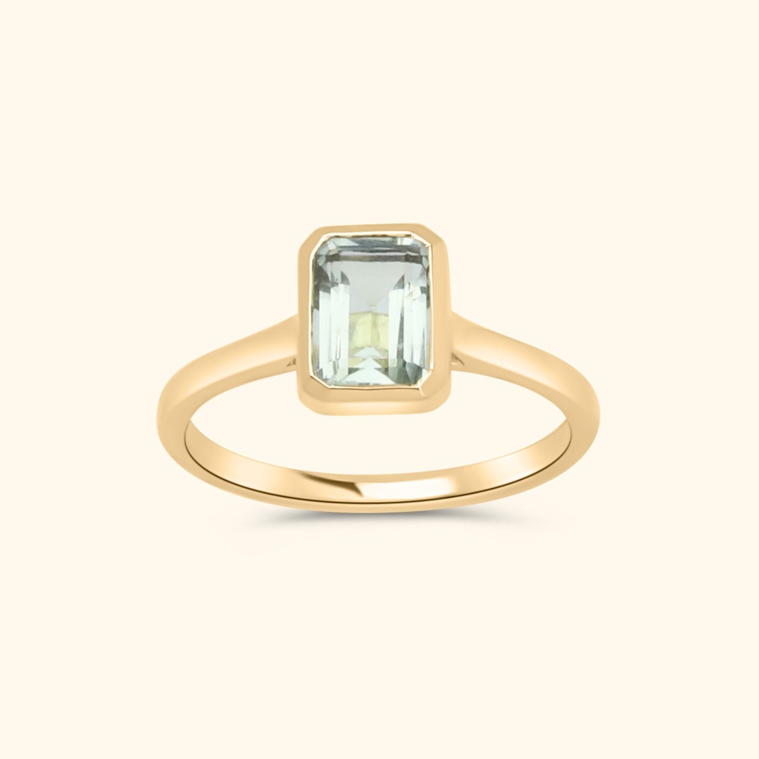 Mosa Green Amethyst ring