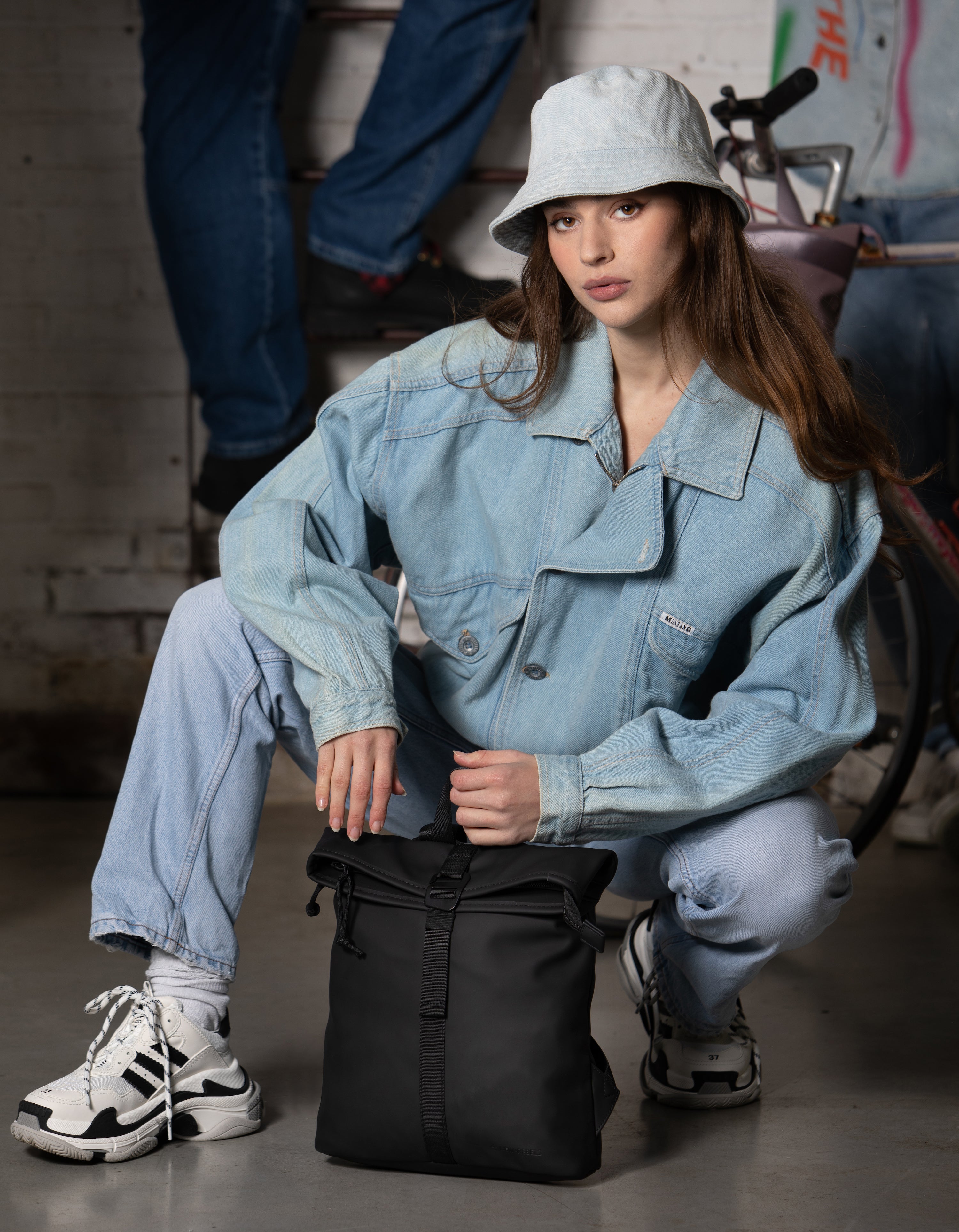 Mart - Waterrepellent rolltop backpack 'Los Angeles' mini mocca 7L