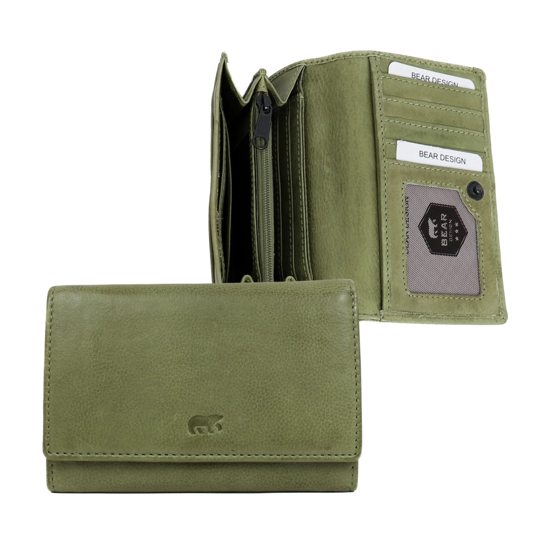 Wrap wallet 'Flappie' moss