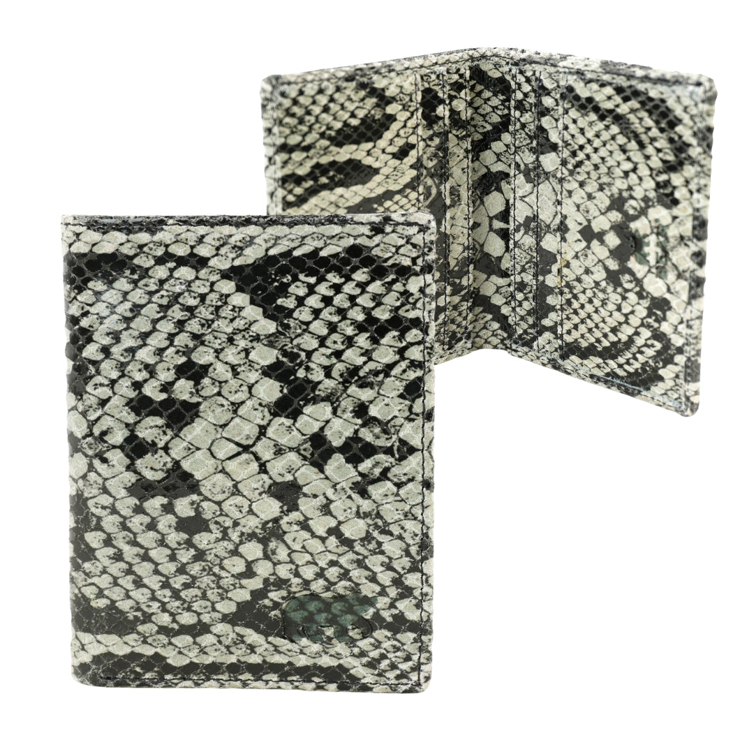 Pasjeshouder met briefgeldvak 'Cas' snake grey