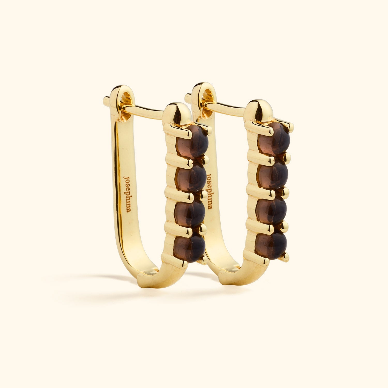 Smoky Pavé Hoops
