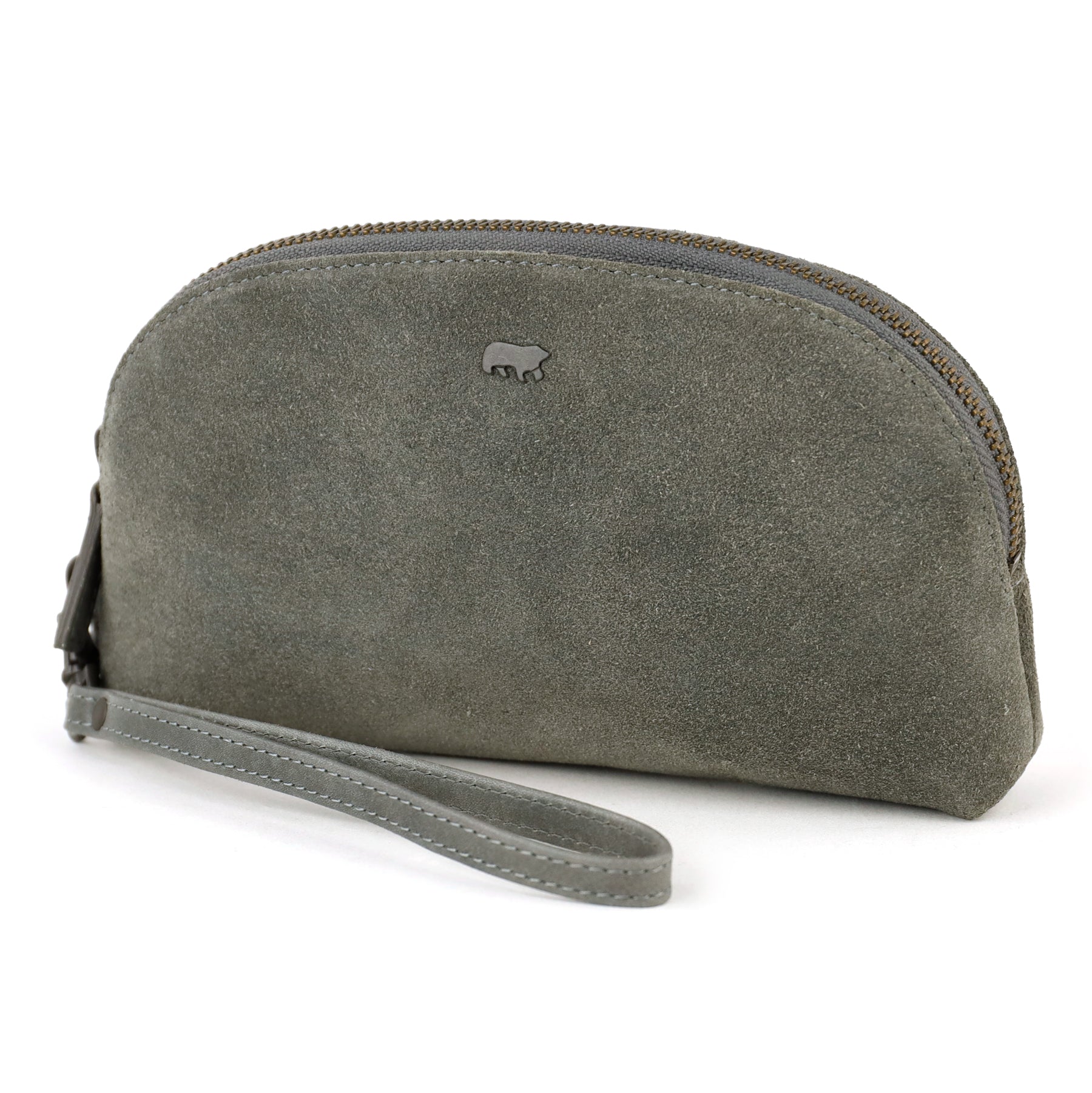 Etui/make-up tasje 'Jessie' suede grijs