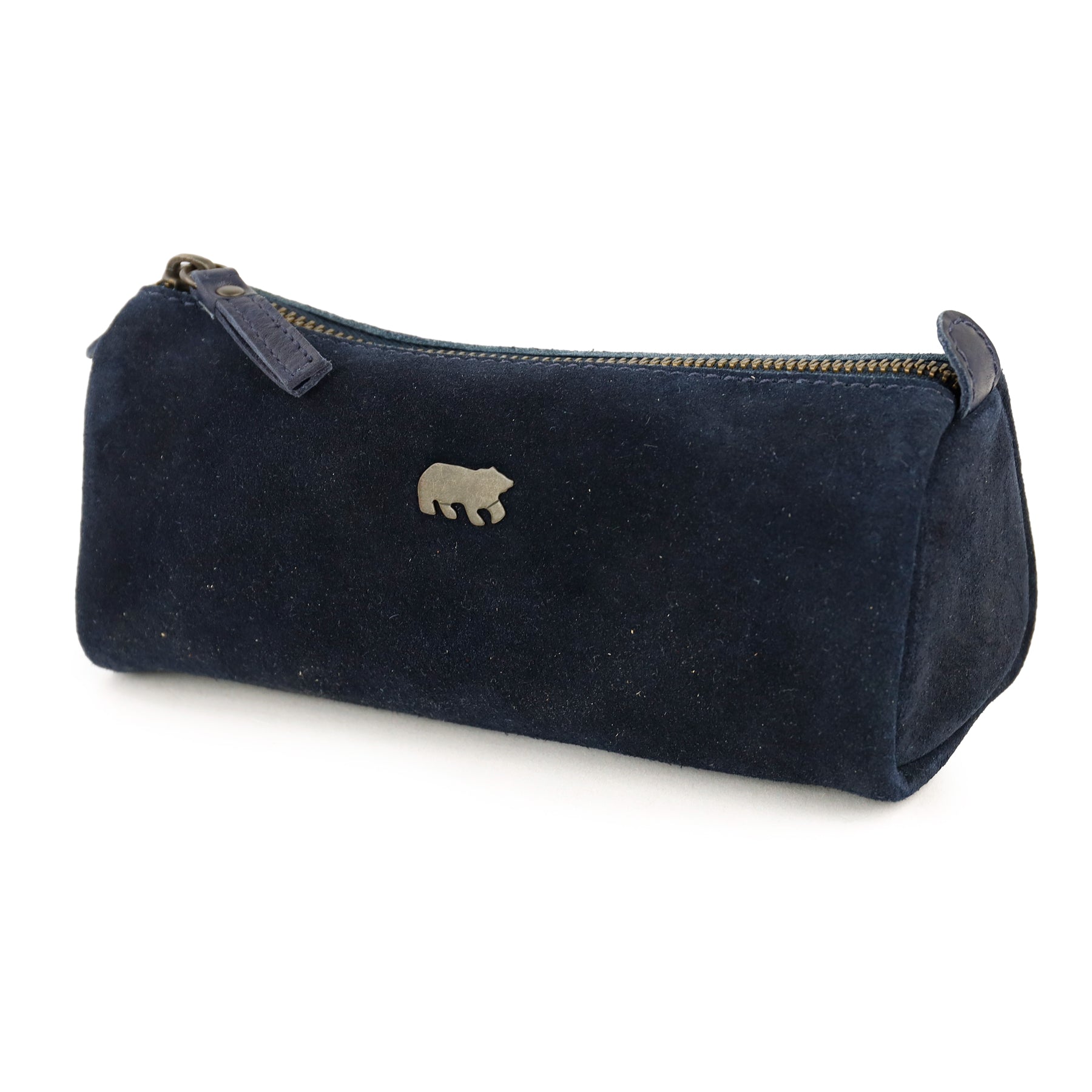 Pennenetui 'Tito' XL suede navy