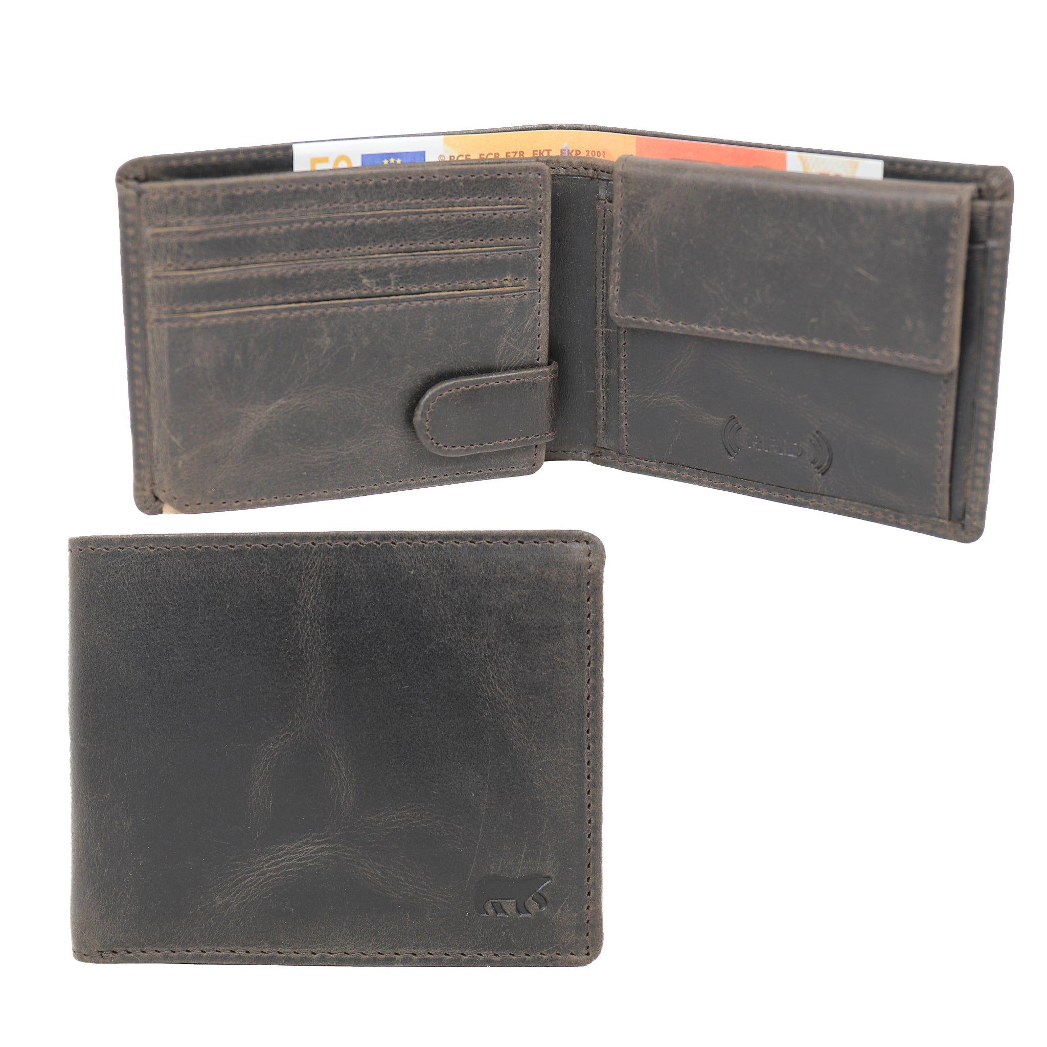 Billfold 'Joost' vintage grey