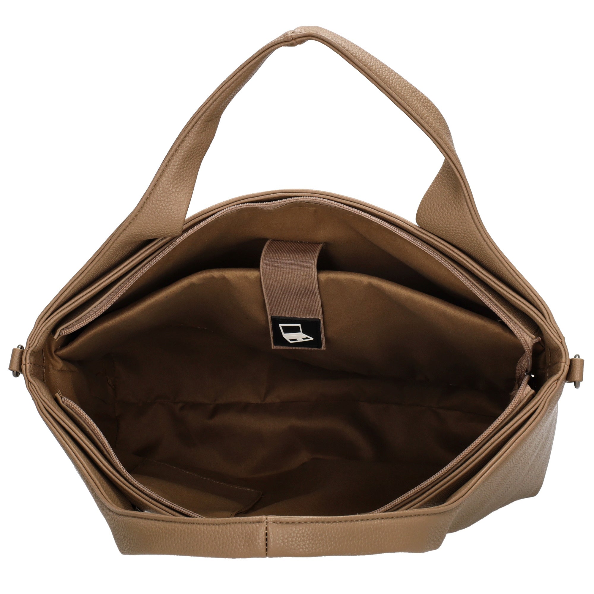 Mulberry Street Laptoptas 15.6 inch taupe