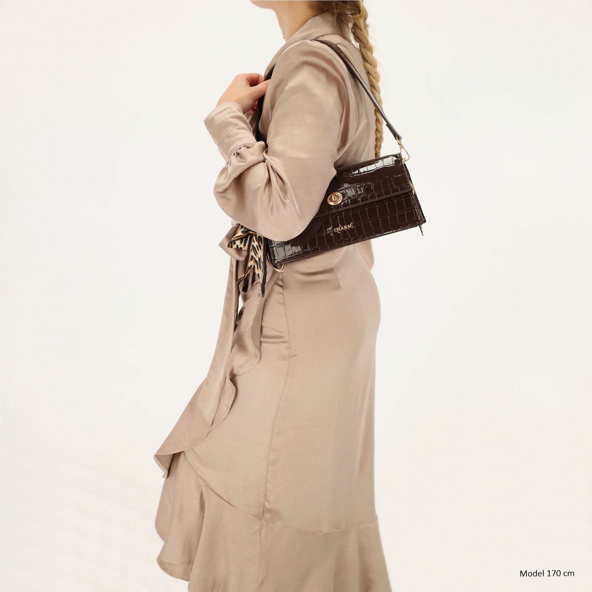 Knightsbridge Schoudertas donkerbruin