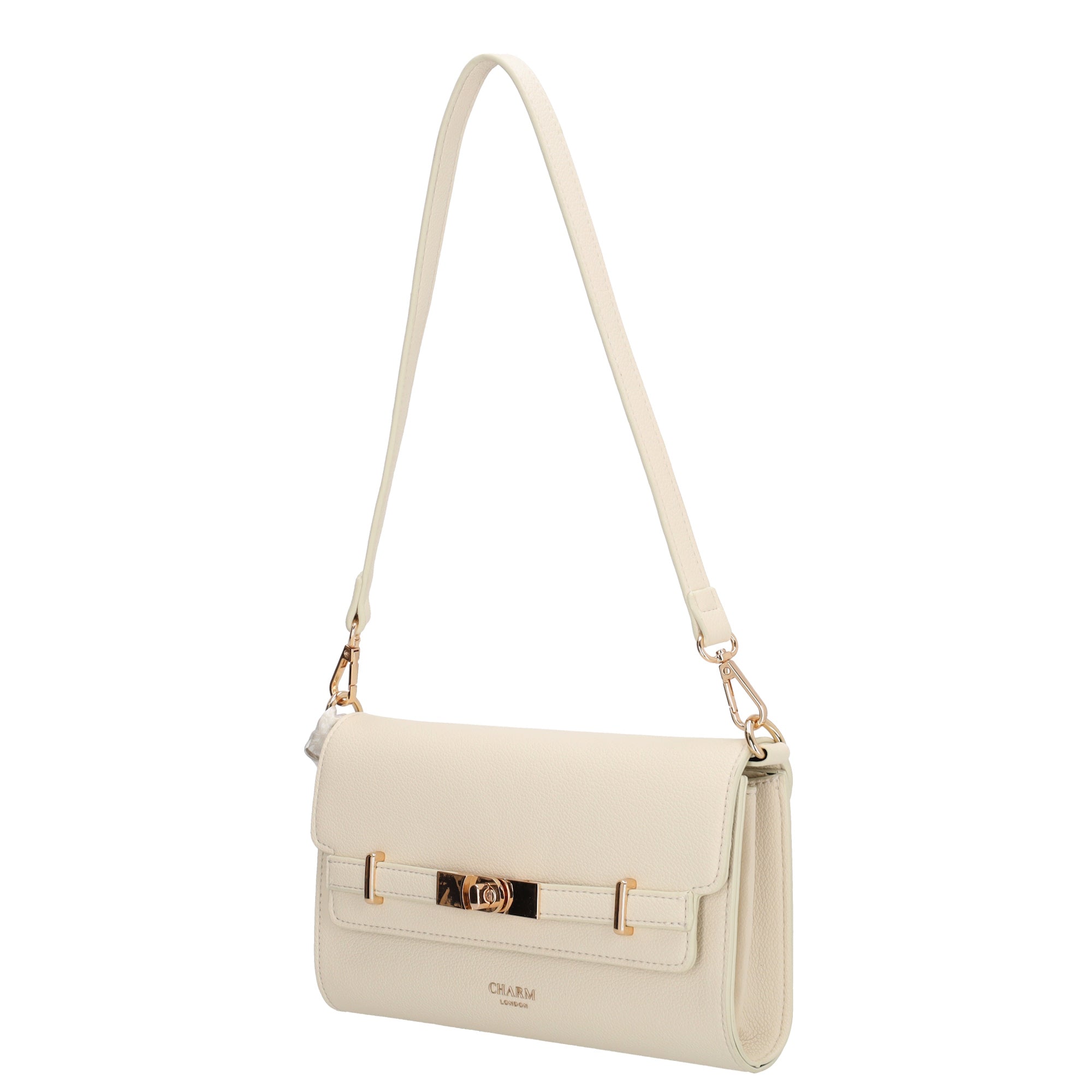 The Hamptons Schoudertas crème