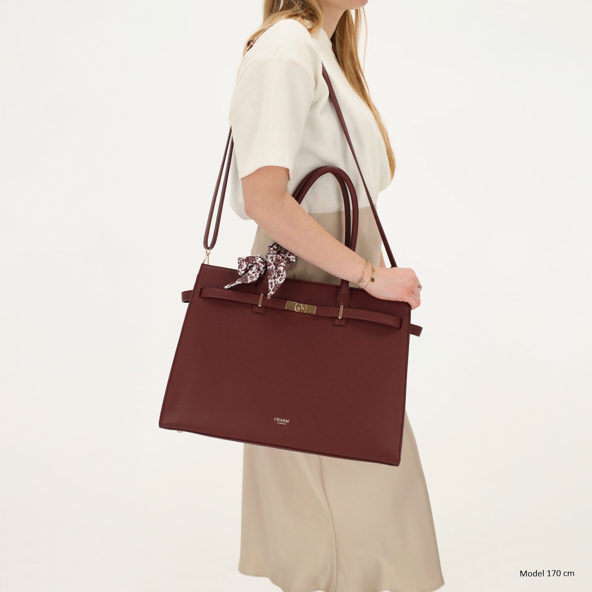 The Hamptons - Laptoptas 15.6” bordeaux