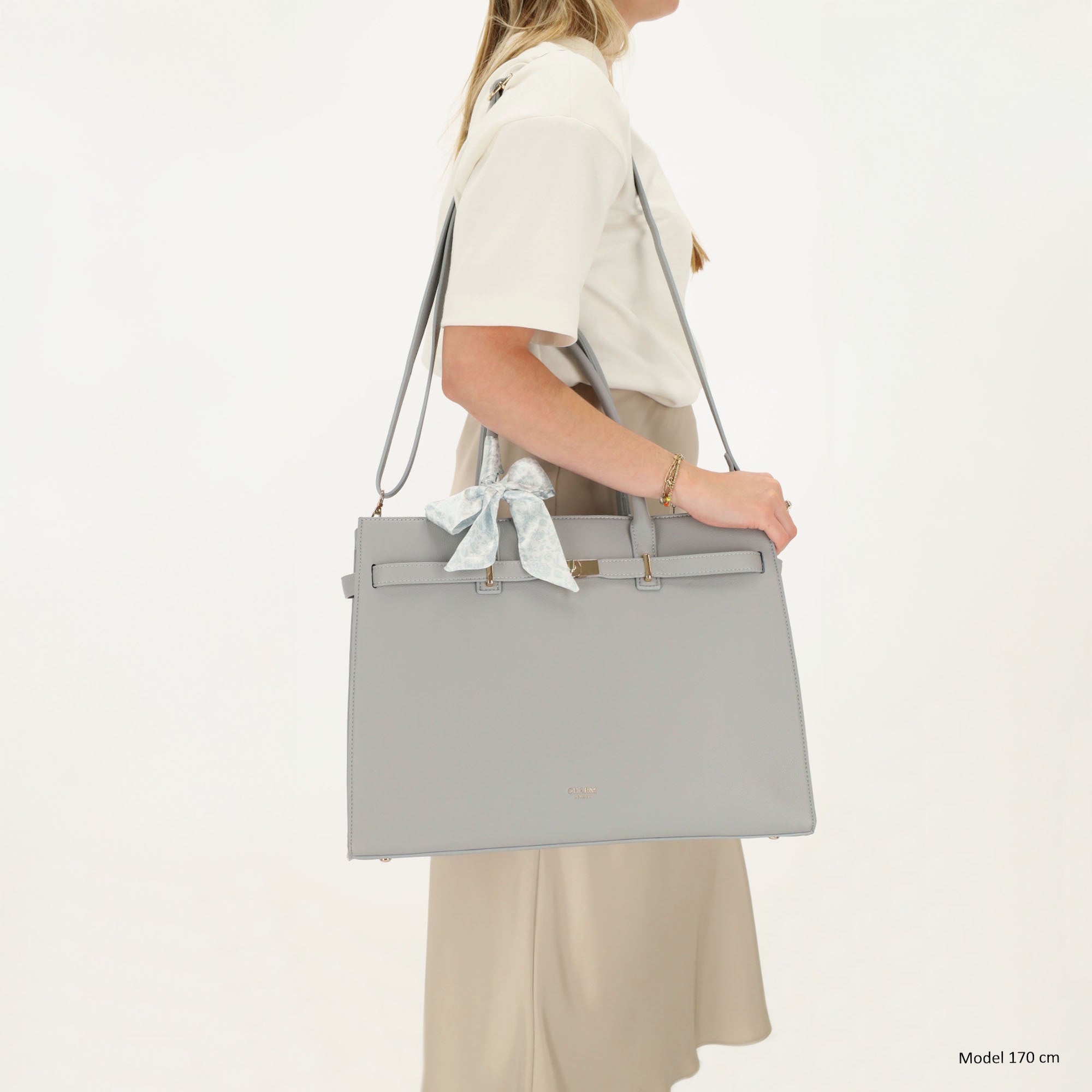 The Hamptons Laptoptas 15.6 inch lichtblauw