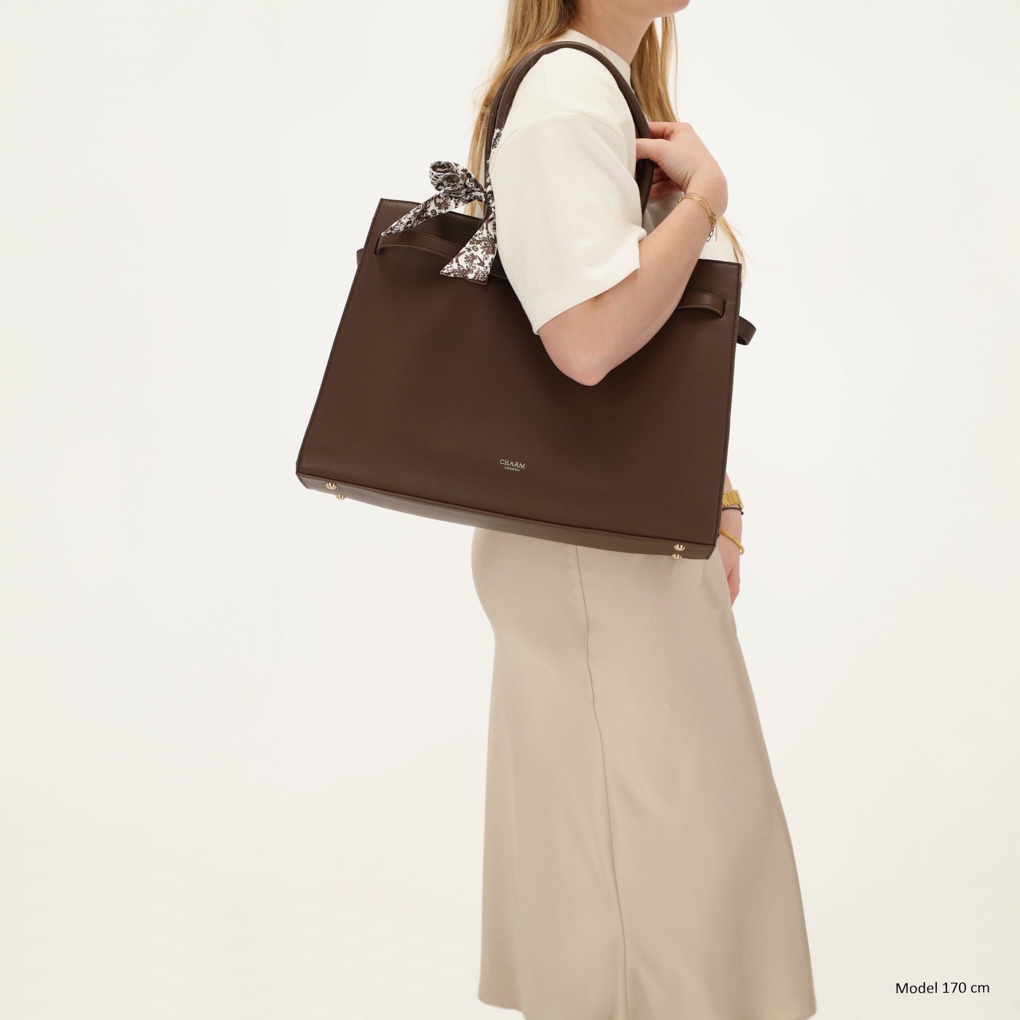 The Hamptons - Laptoptas 15.6” donkerbruin
