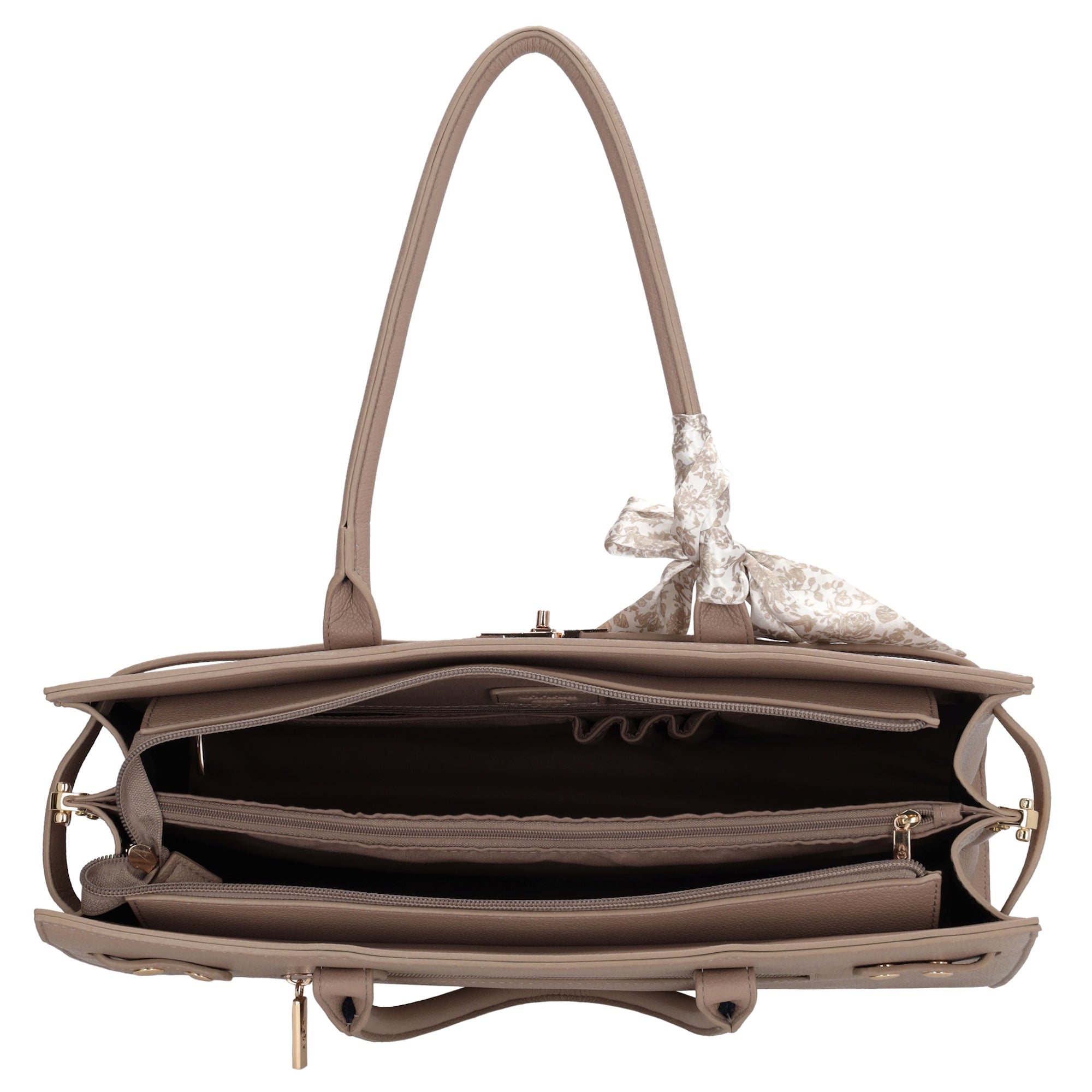 The Hamptons Laptoptas 15.6 inch lichttaupe