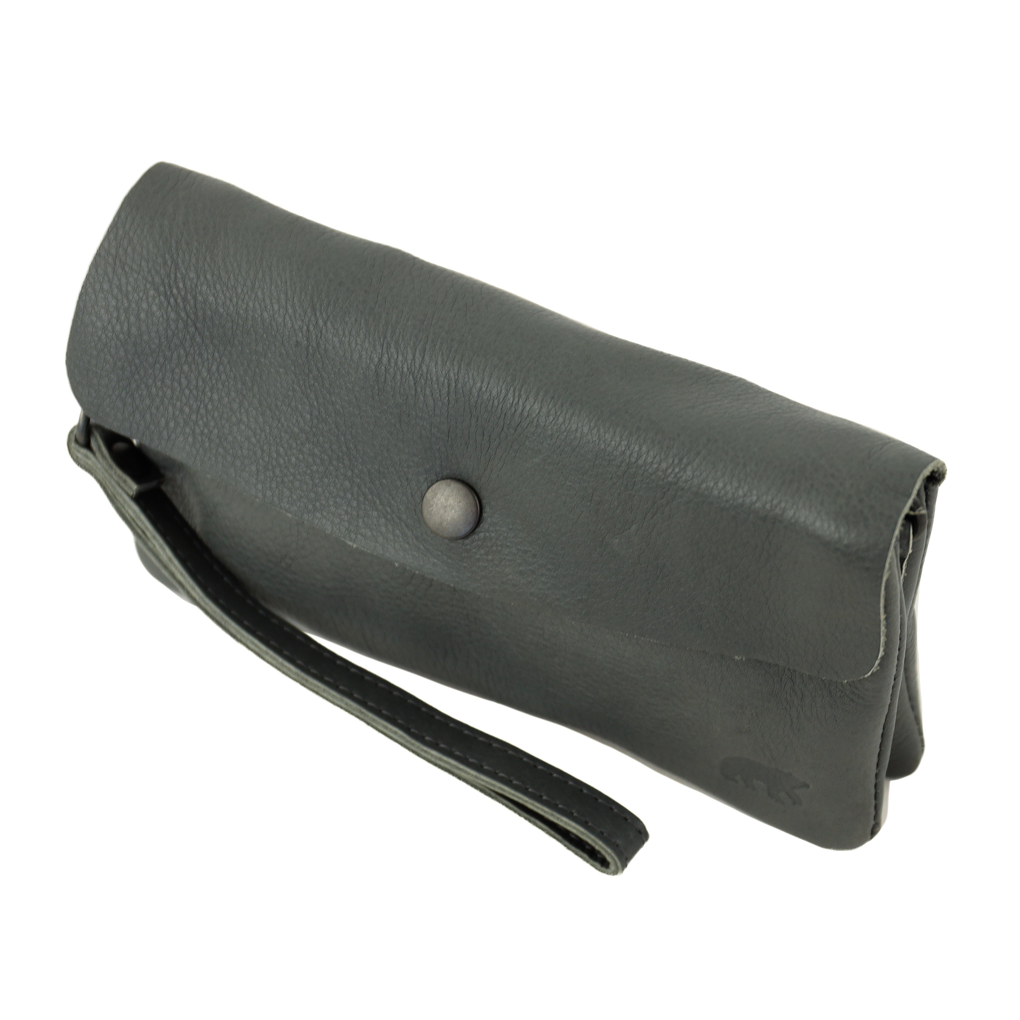 Clutch/mini schoudertasje 'Lydia' charcoal