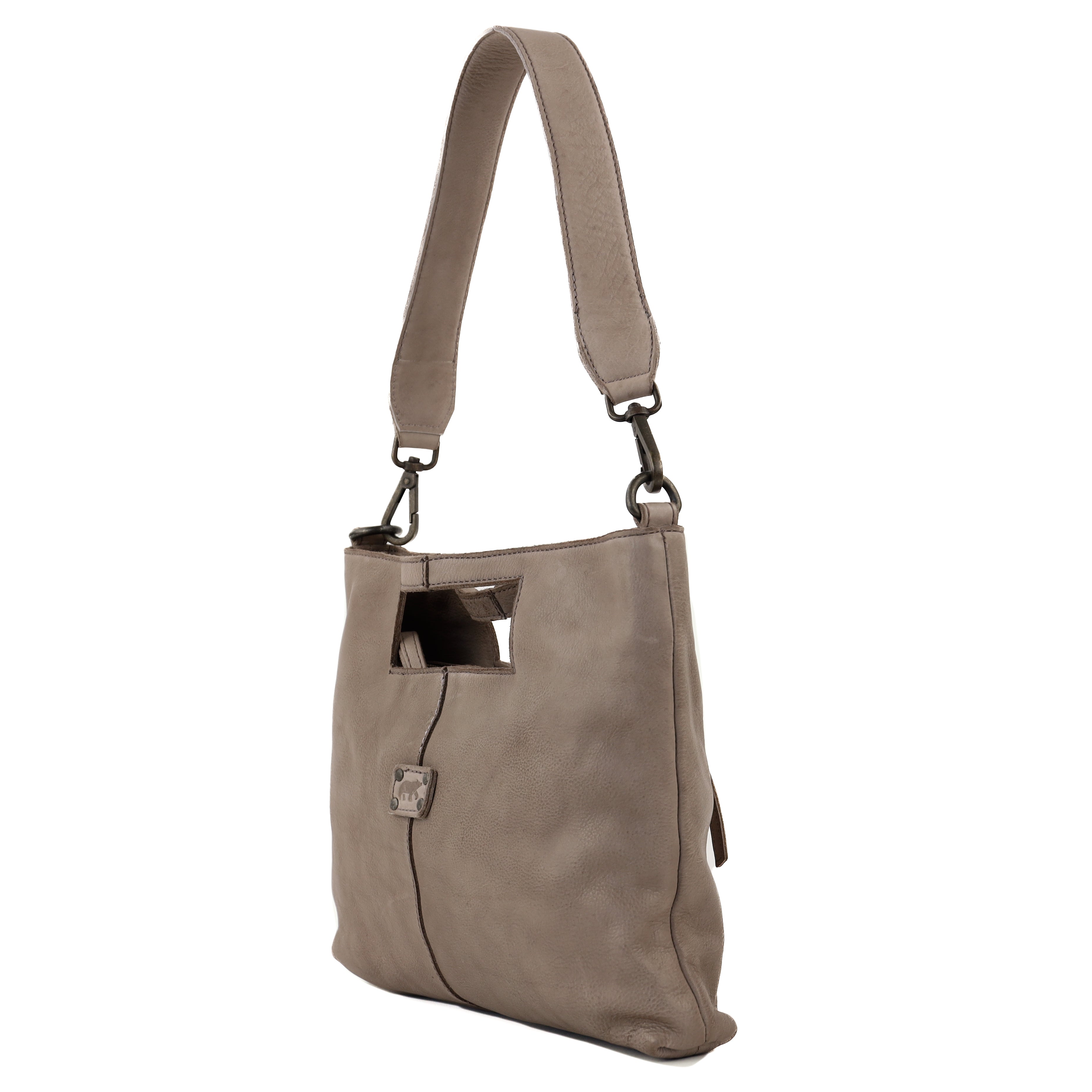 Clutch/schoudertasje 'Feline' taupe