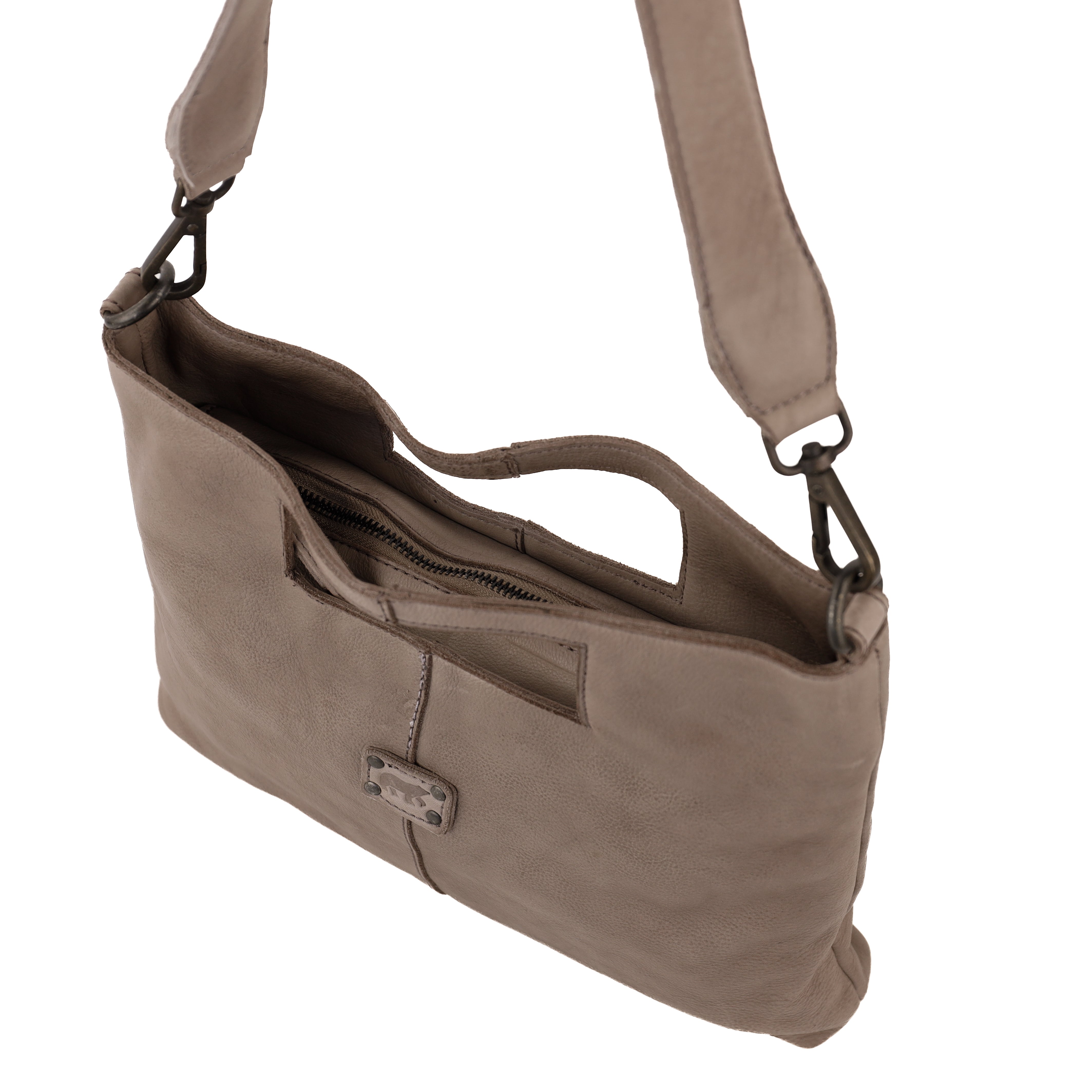 Clutch/schoudertasje 'Feline' taupe