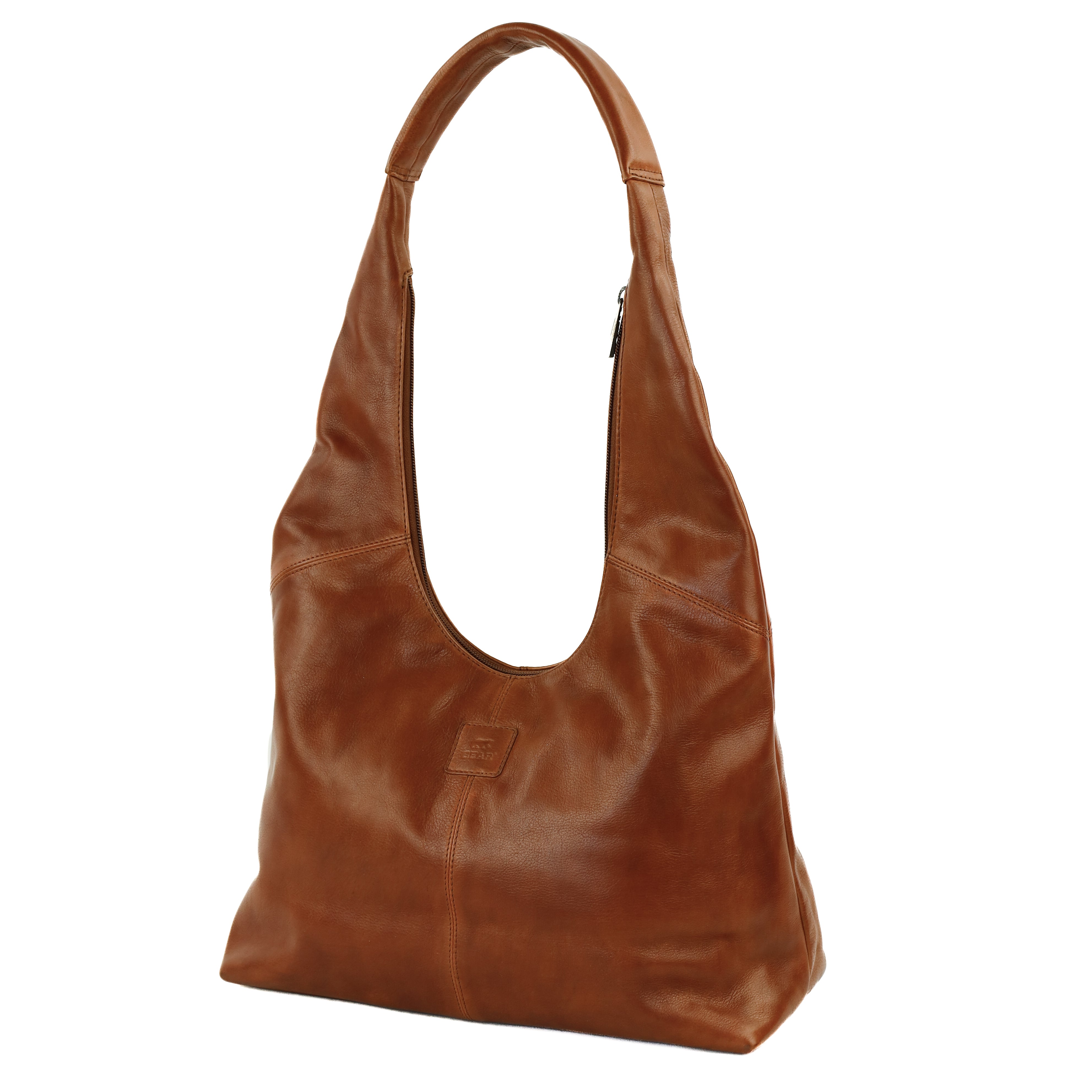 Shopper/buideltas 'Pauline' cognac