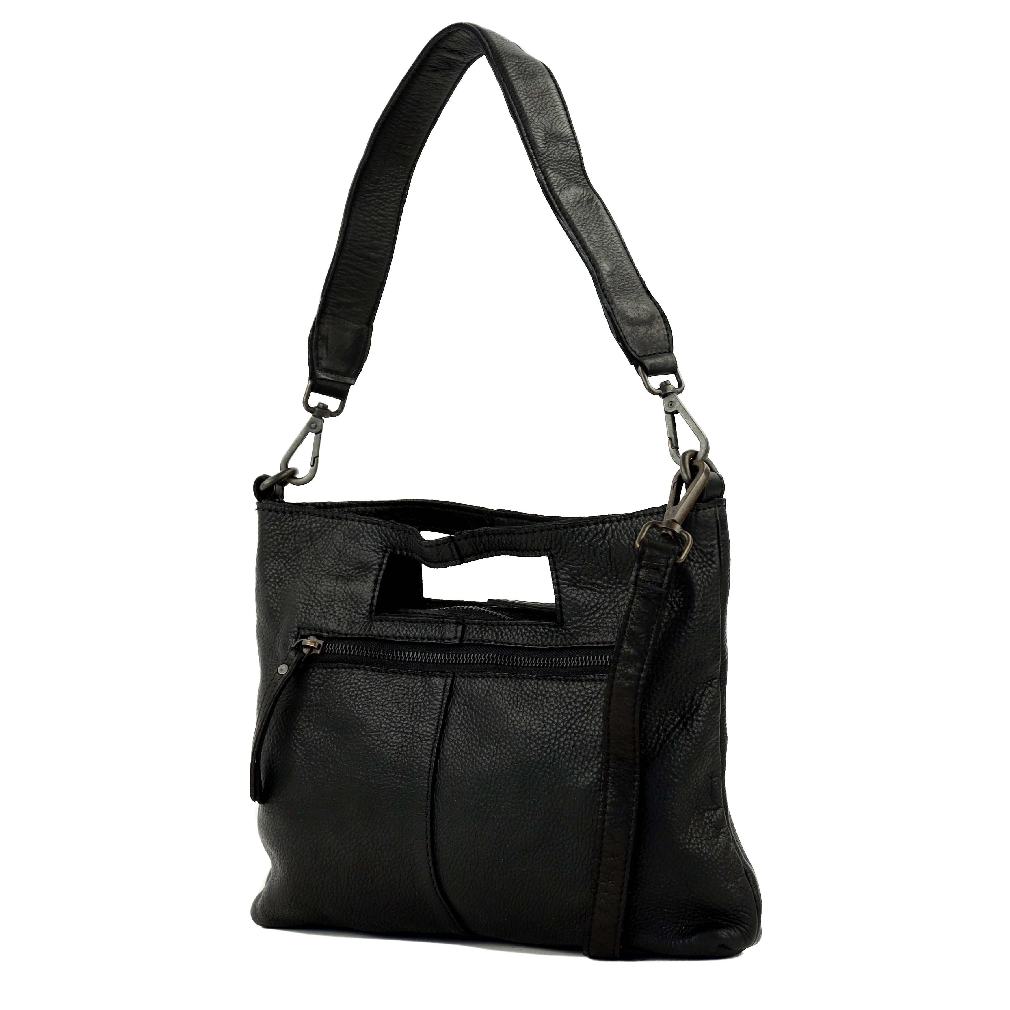Clutch/shoulder bag 'Feline' black