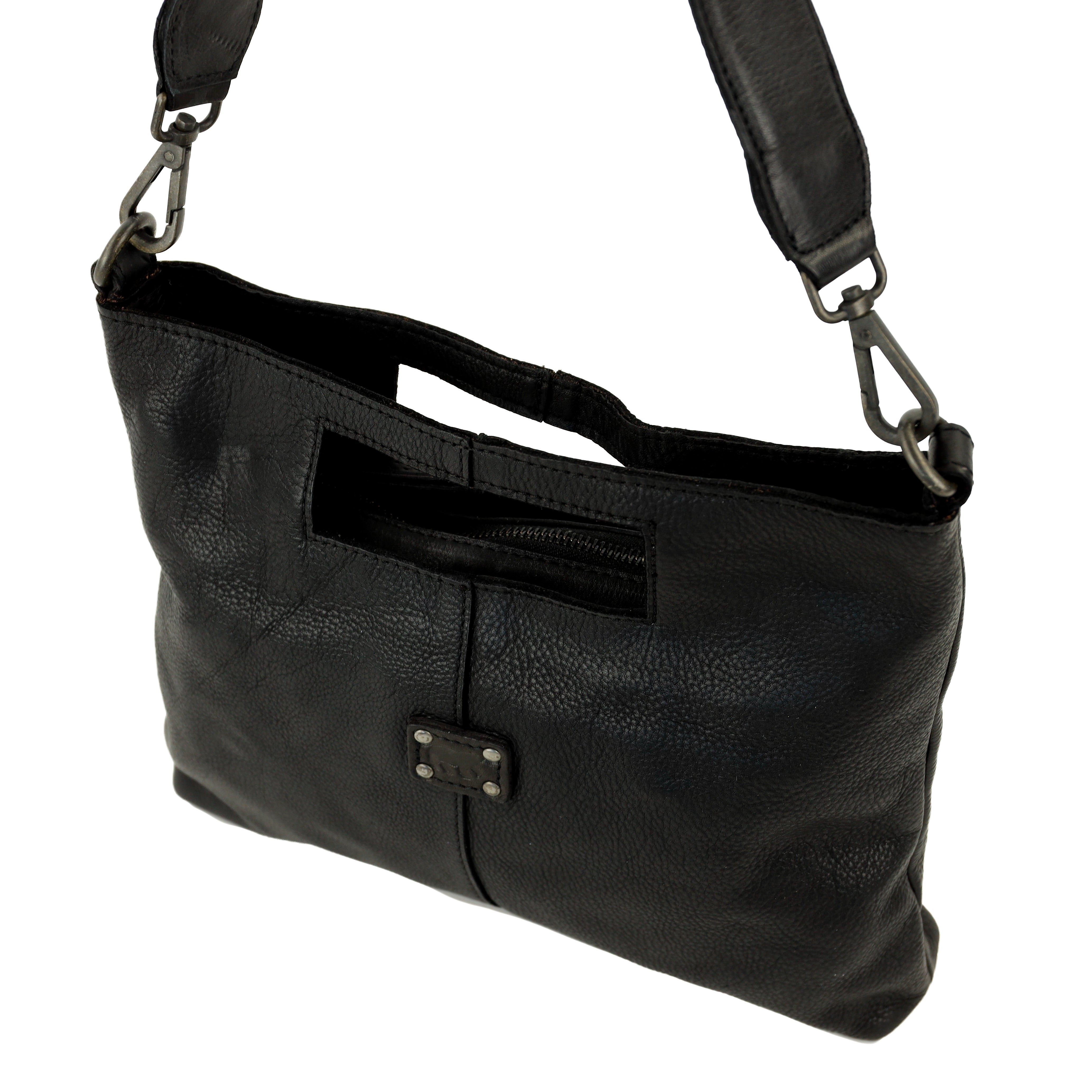 Clutch/shoulder bag 'Feline' black