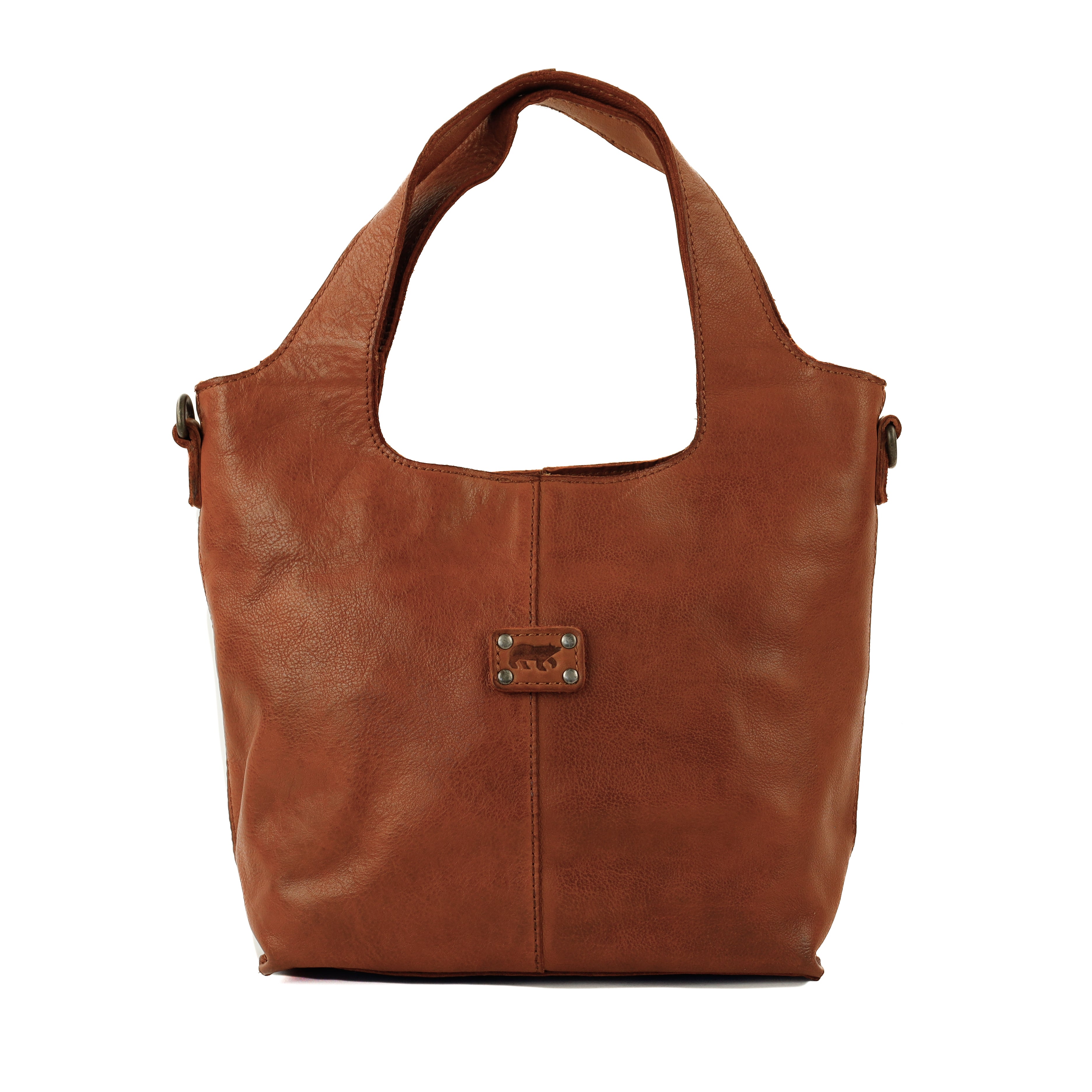 Hand/shoulder bag 'Maxime' cognac