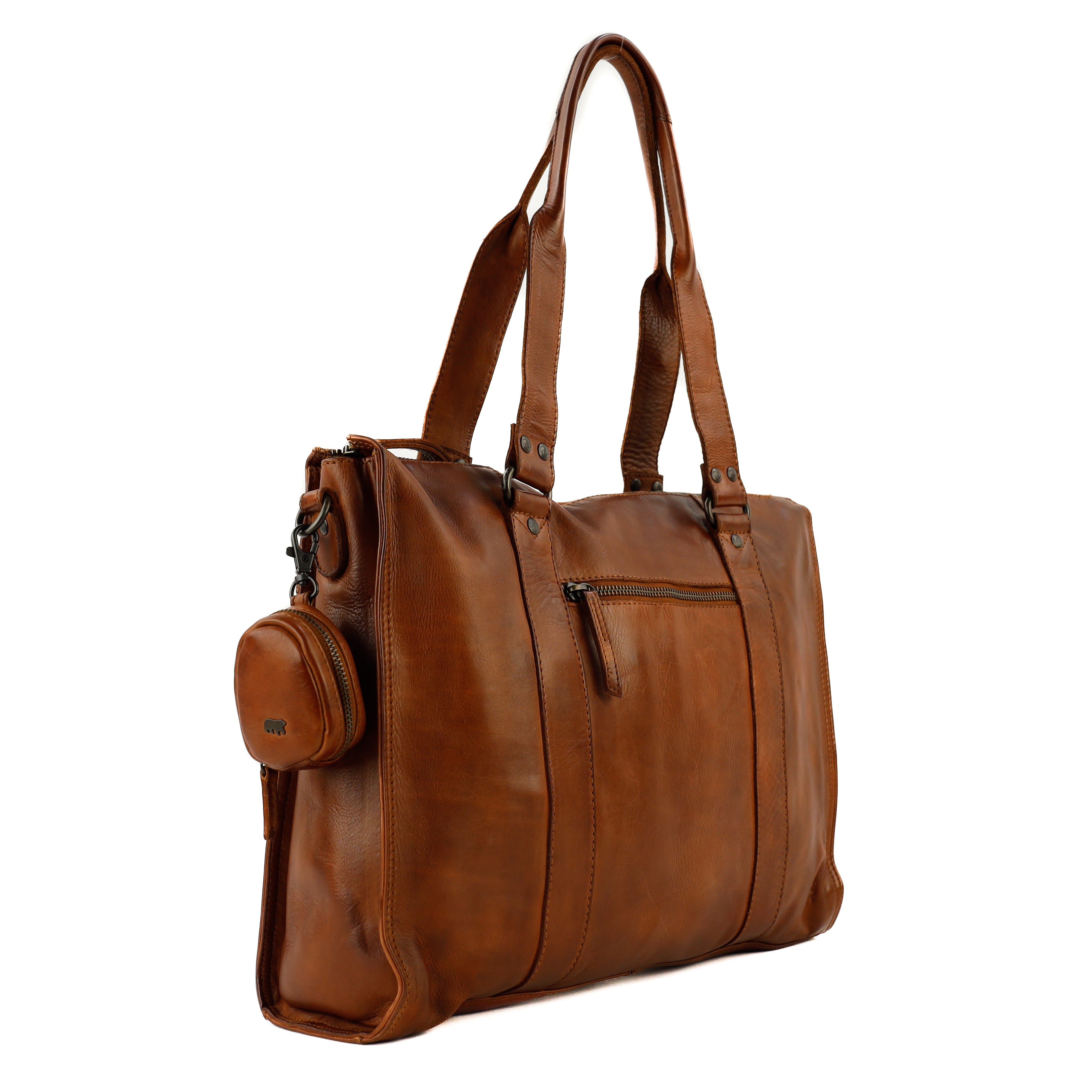 Bag Charm/Case 'Fieke' cognac