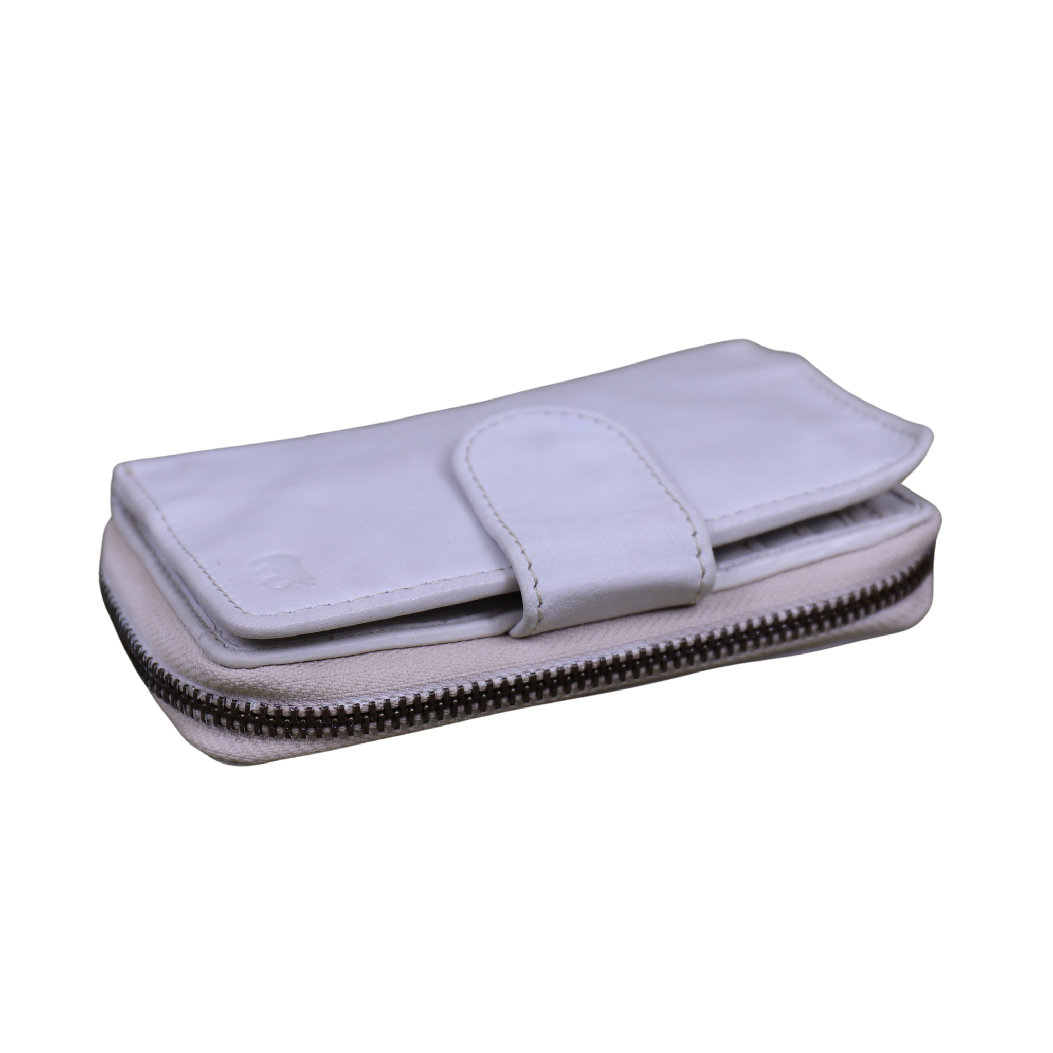 Zipper wallet 'Loet' dirty white