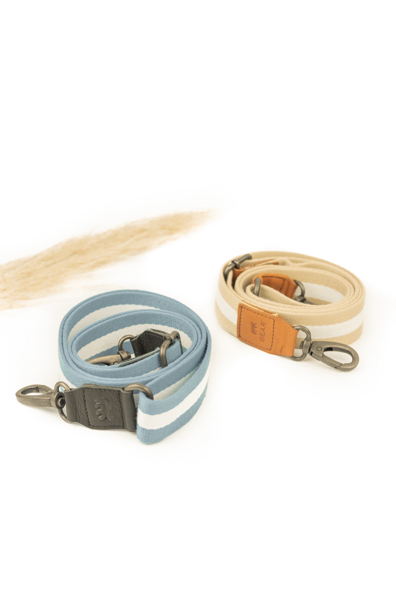 Bag strap 'Puck' beige/white