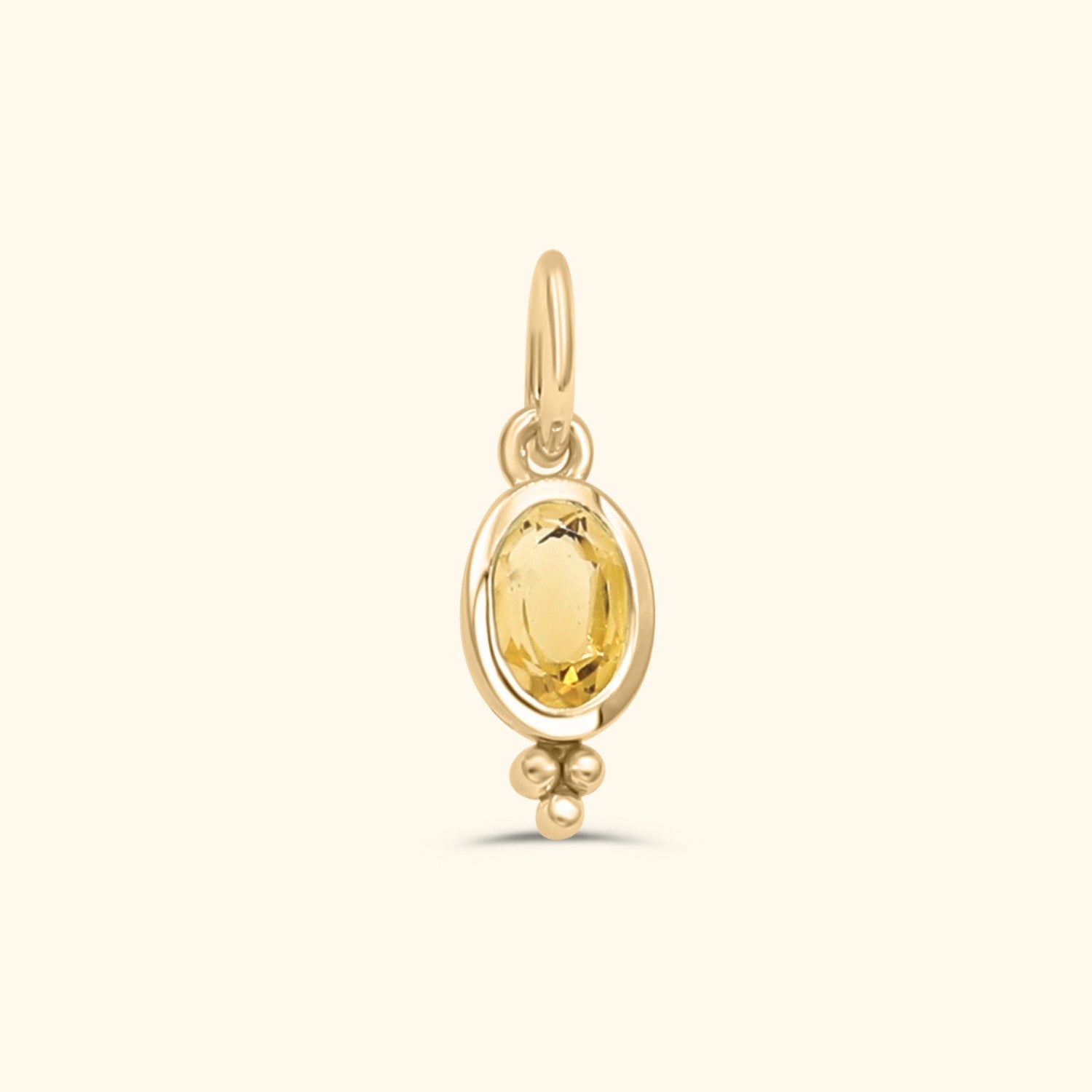 Birthstone Ketting | Gold plated brass