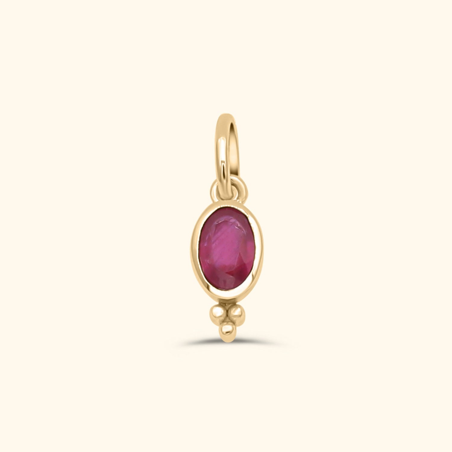 Birthstone Ketting | Gold plated brass