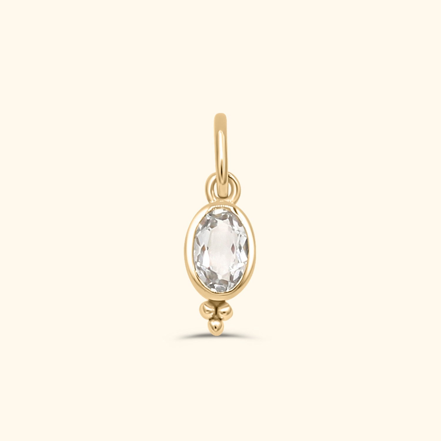 Birthstone Hanger | Gold plated brass