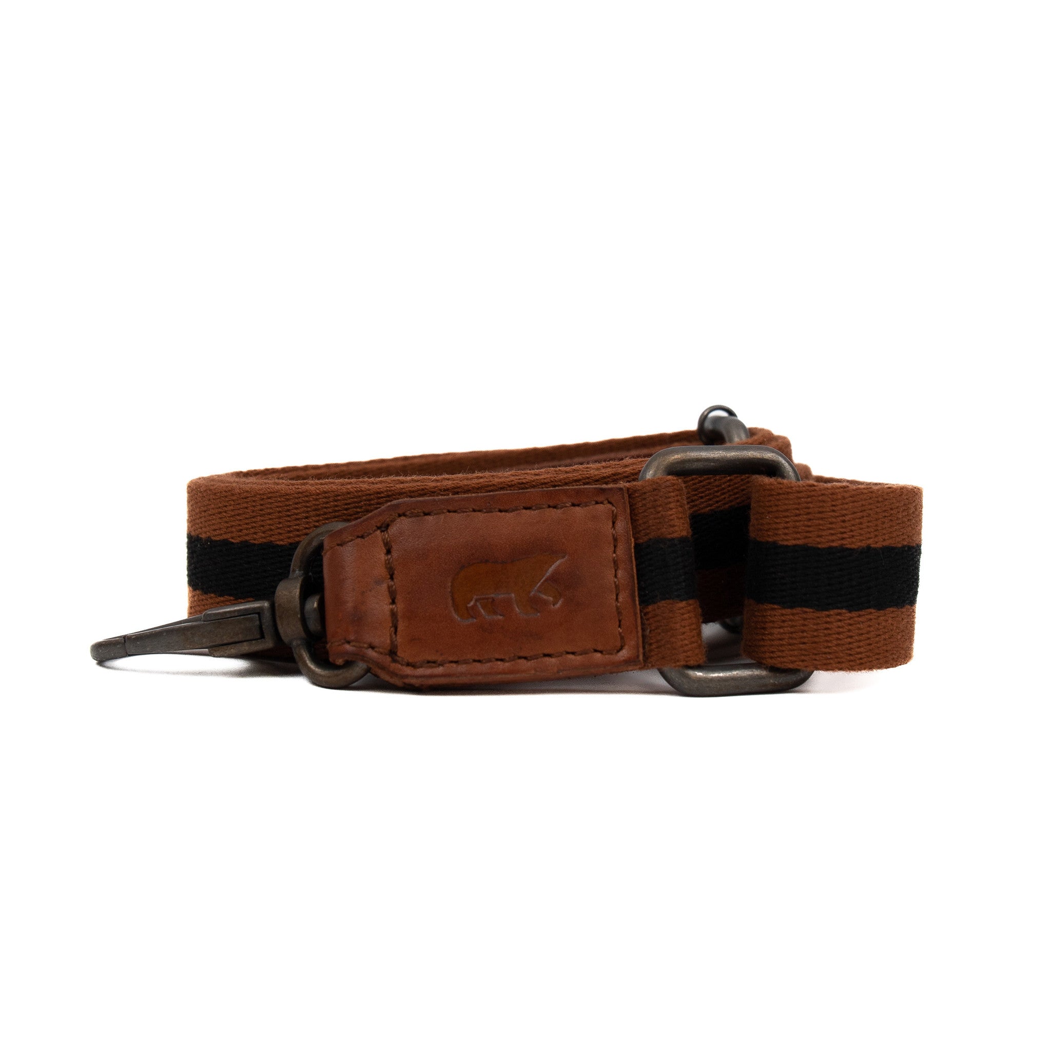 Bag strap 'Micky' cognac/zwart/cognac