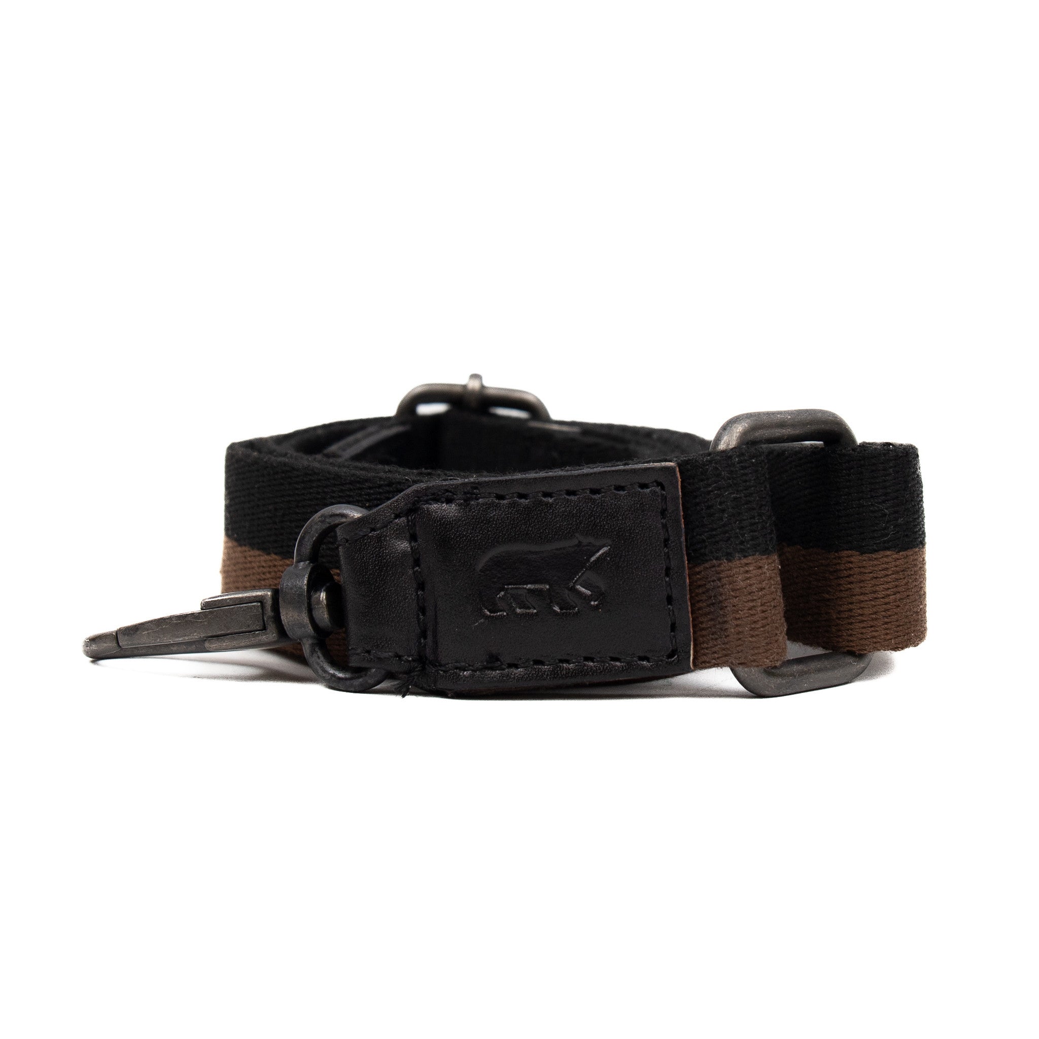 Bag strap 'Micky' bruin/zwart