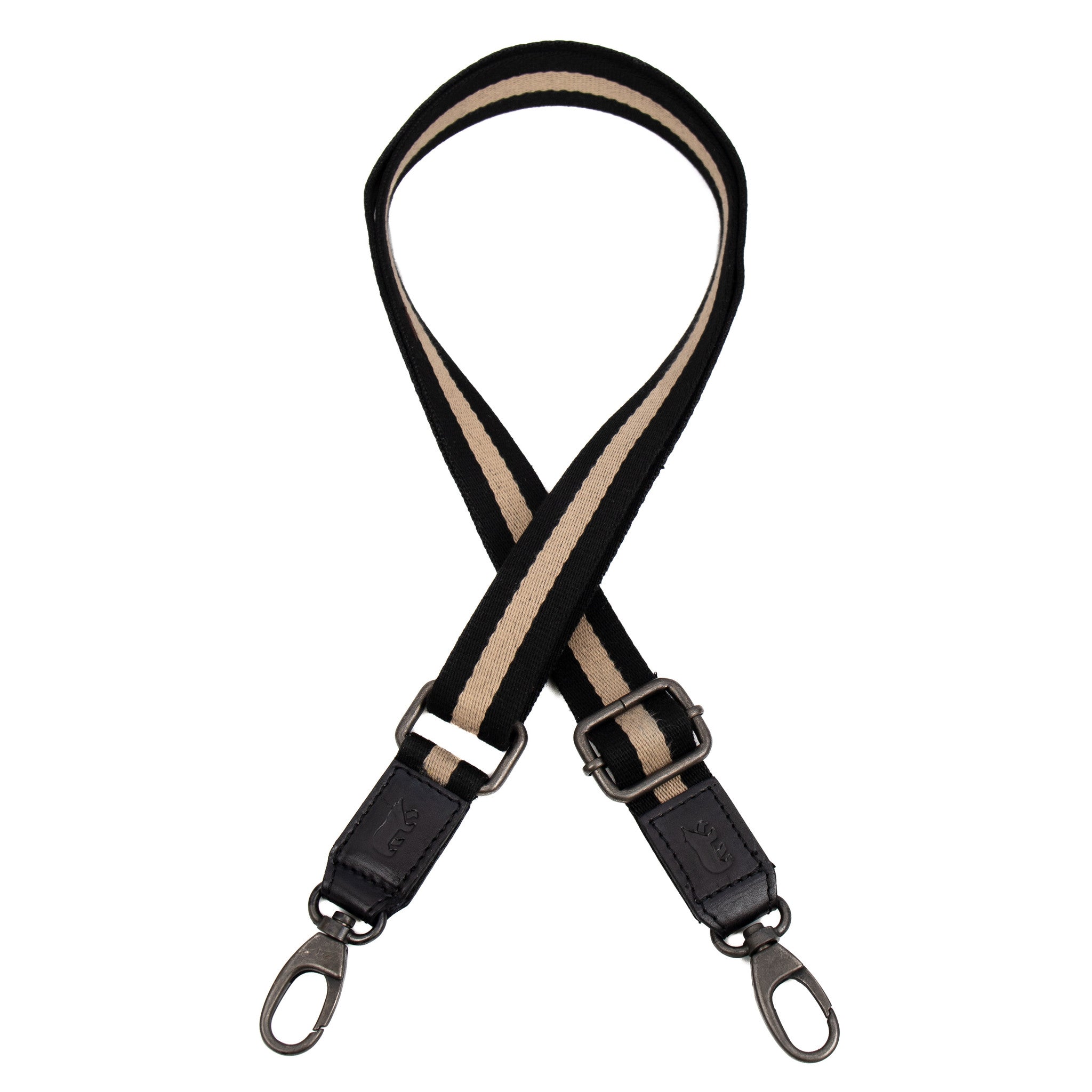 Bag strap 'Micky' zwart/beige/zwart