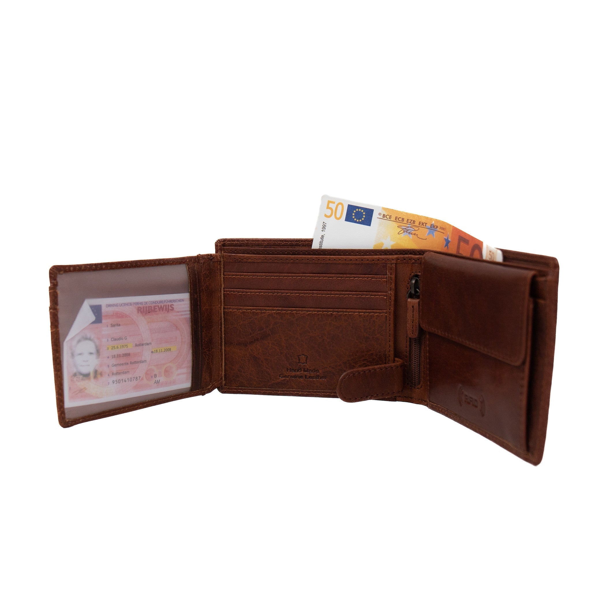 Billfold 'Niels' cognac