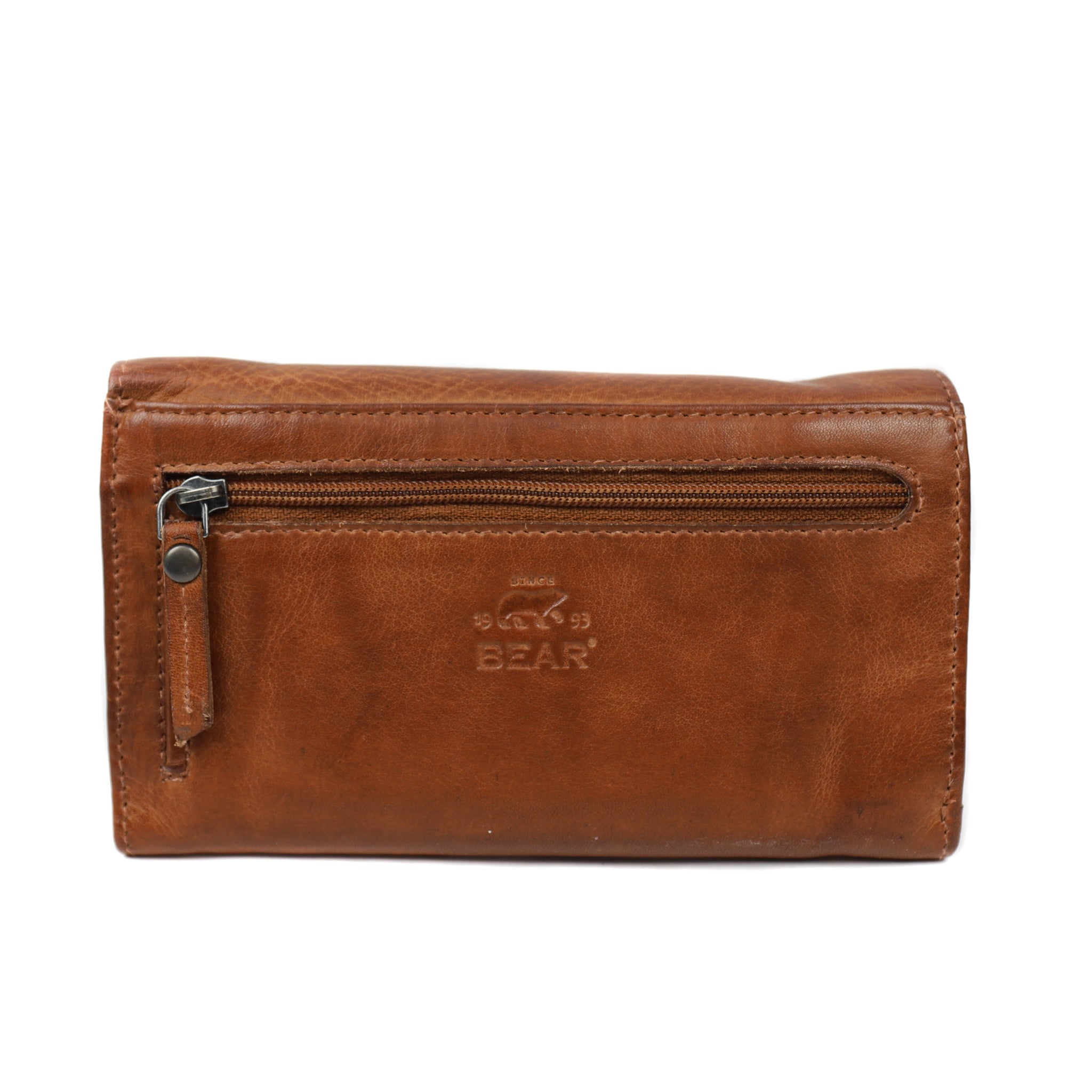 Overslag portemonnee 'Sweety' XL cognac