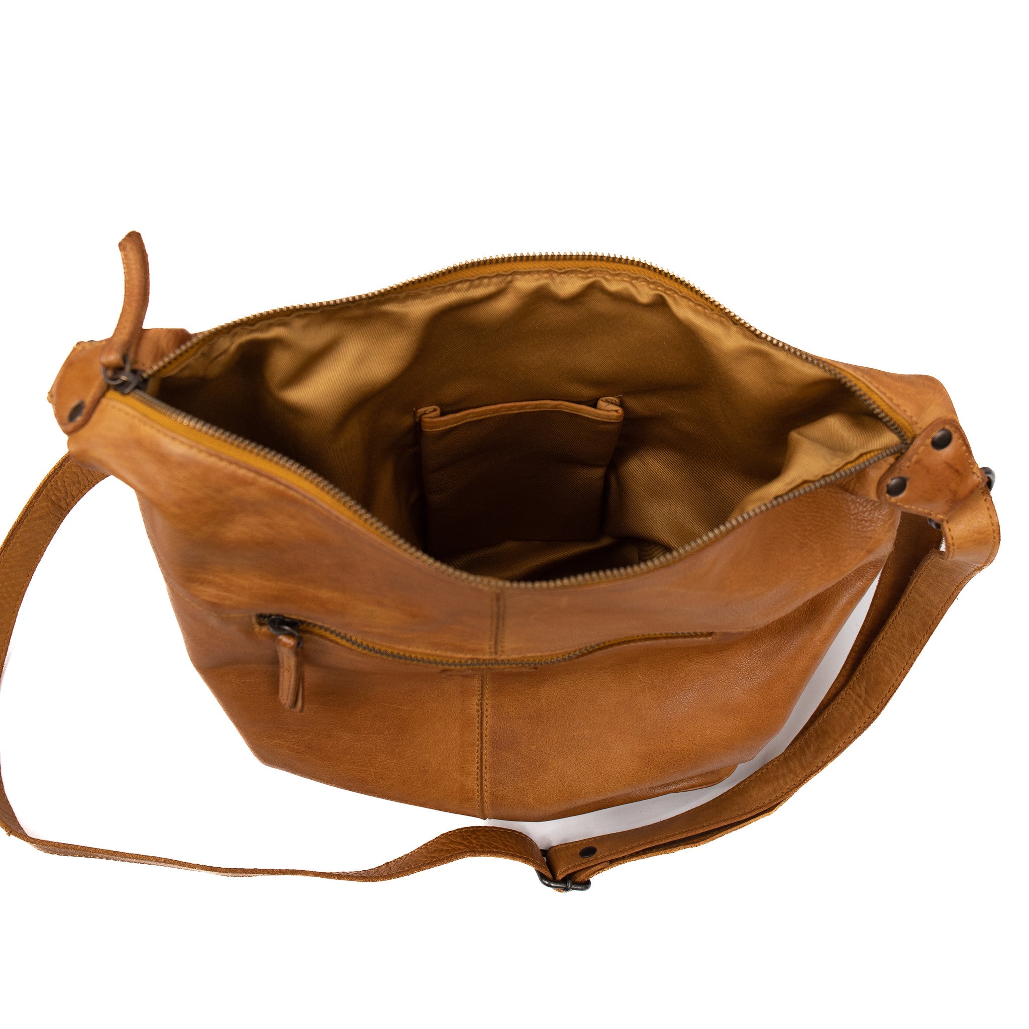 Schoudertas 'Frieda' geel