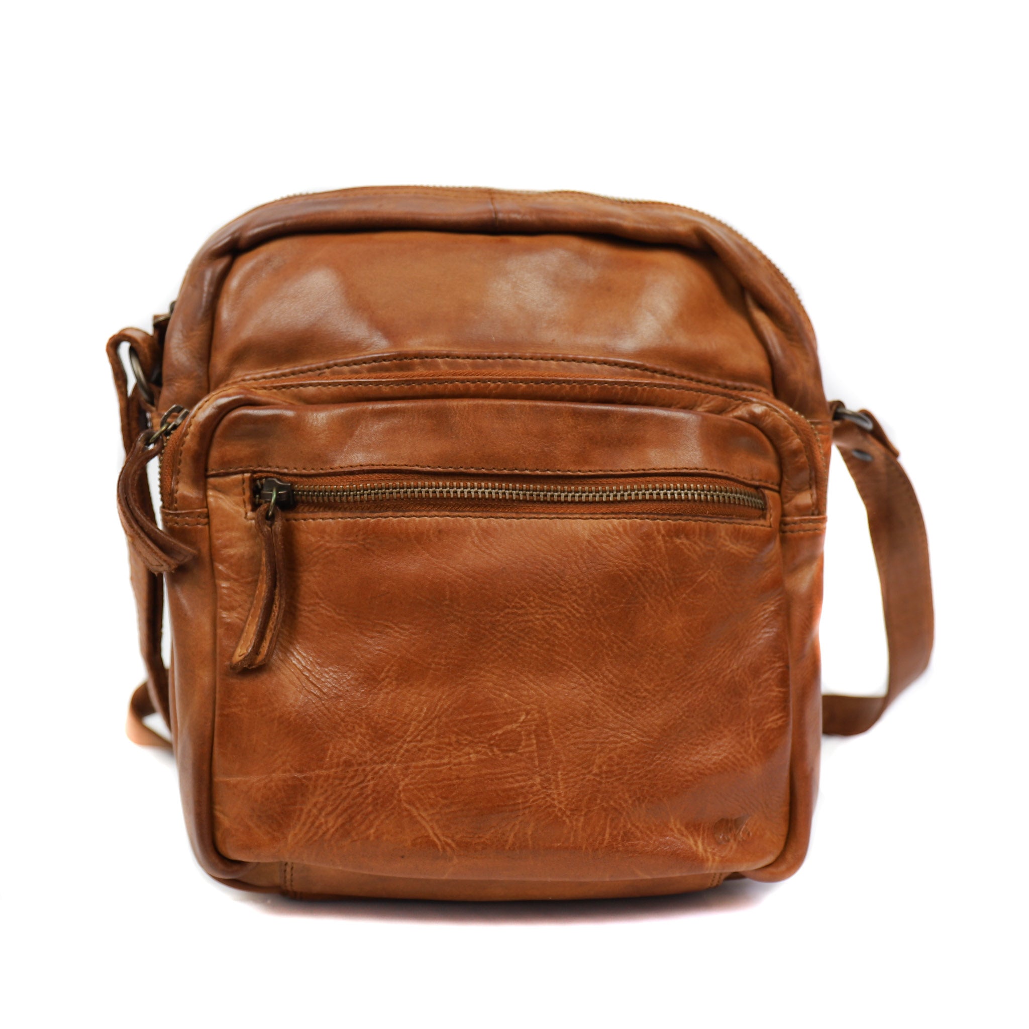 Schoudertas 'Edwin' - CL 36641 cognac