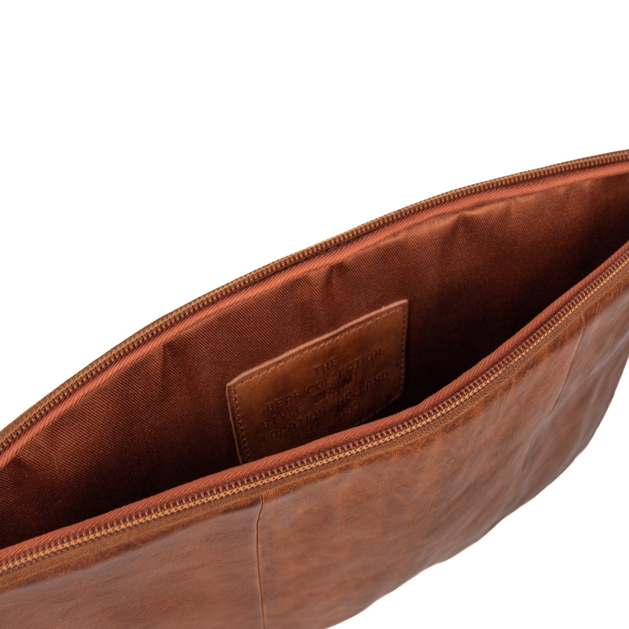 Laptop sleeve 'Marty' M cognac - CP 2078