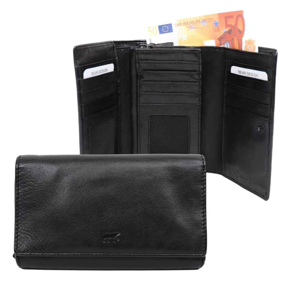 Wrap wallet 'Marit' black