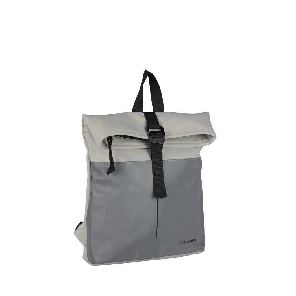 Waterproof backpack 'Mart' mini 9L light gray/reflective