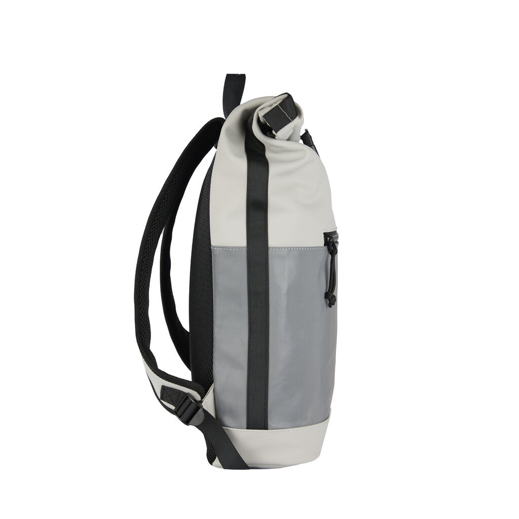 Waterafstotende rugzak 'Mart' lichtgrijs/reflectief 16L